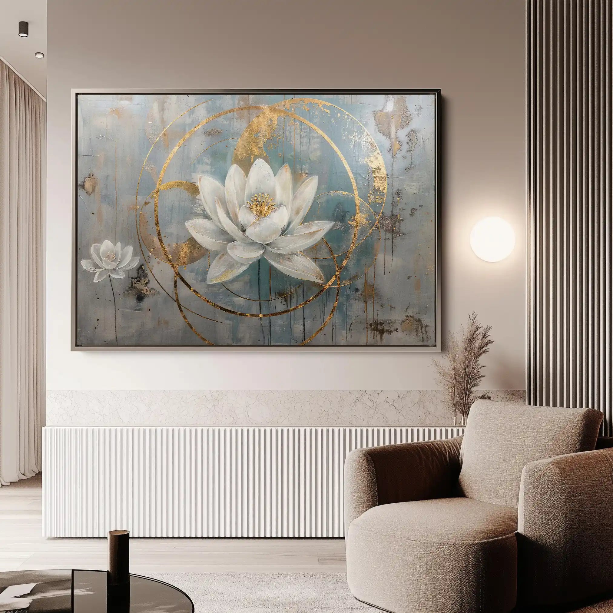Floral Canvas Wall Art WAD405-F 90 x 60 cm / Stretched on hidden frame