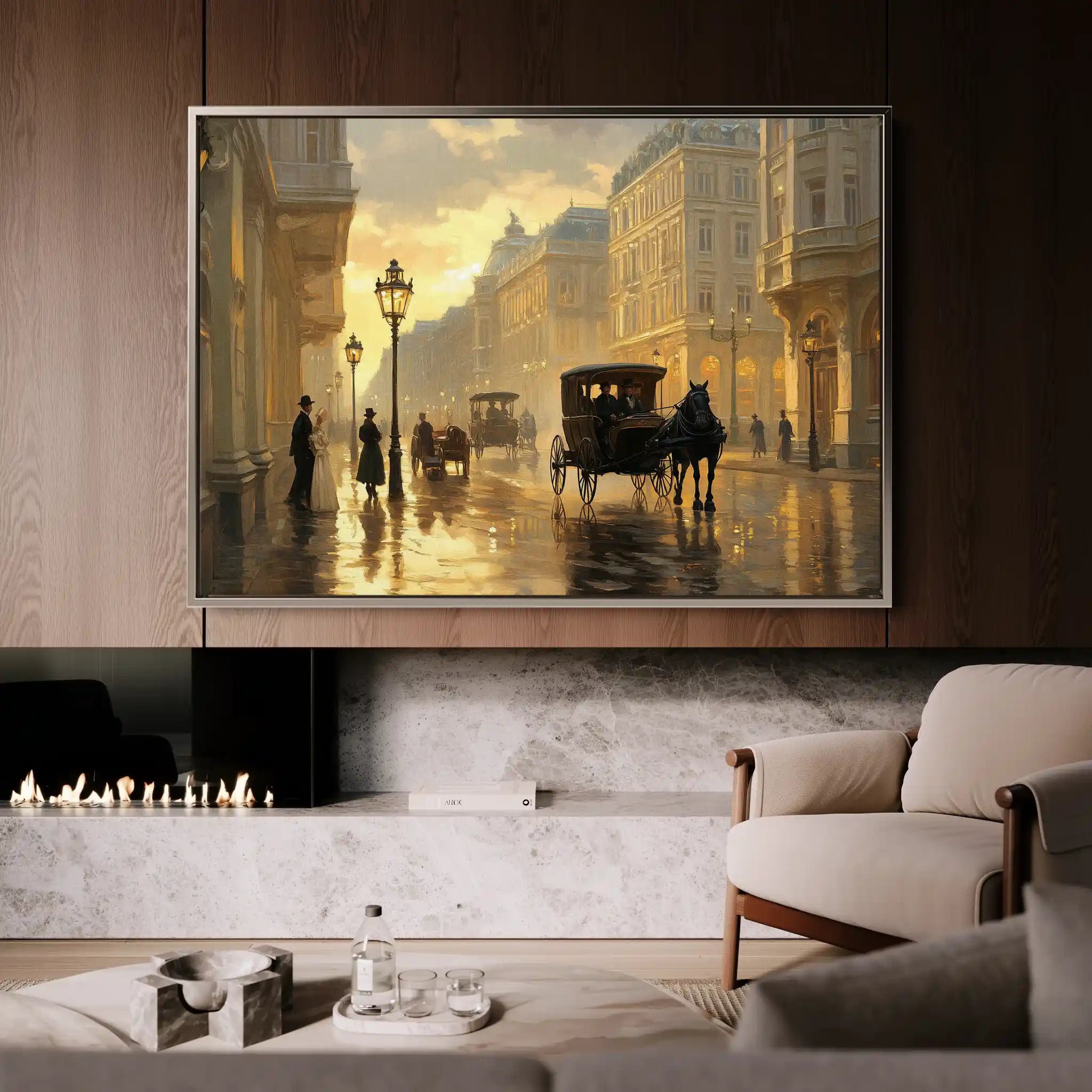 Landscape 405 Canvas Art 90 x 60 cm / Stretched on hidden frame