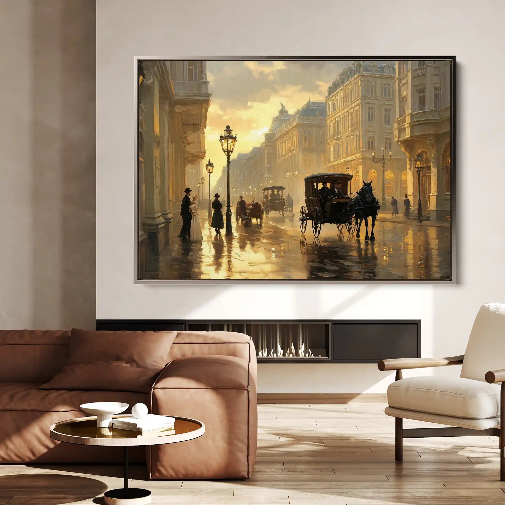 Landscape 405 Canvas Art 90 x 60 cm / Stretched on hidden frame