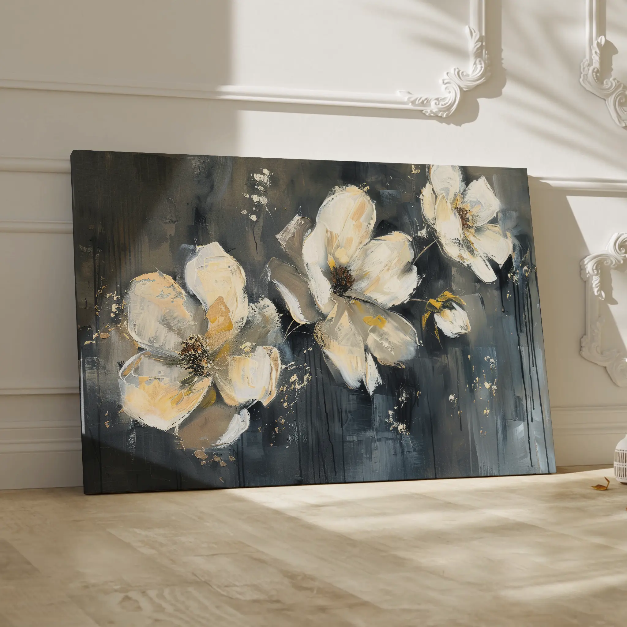 Floral Canvas Wall Art WAD406-F 90 x 60 cm / Stretched on hidden frame