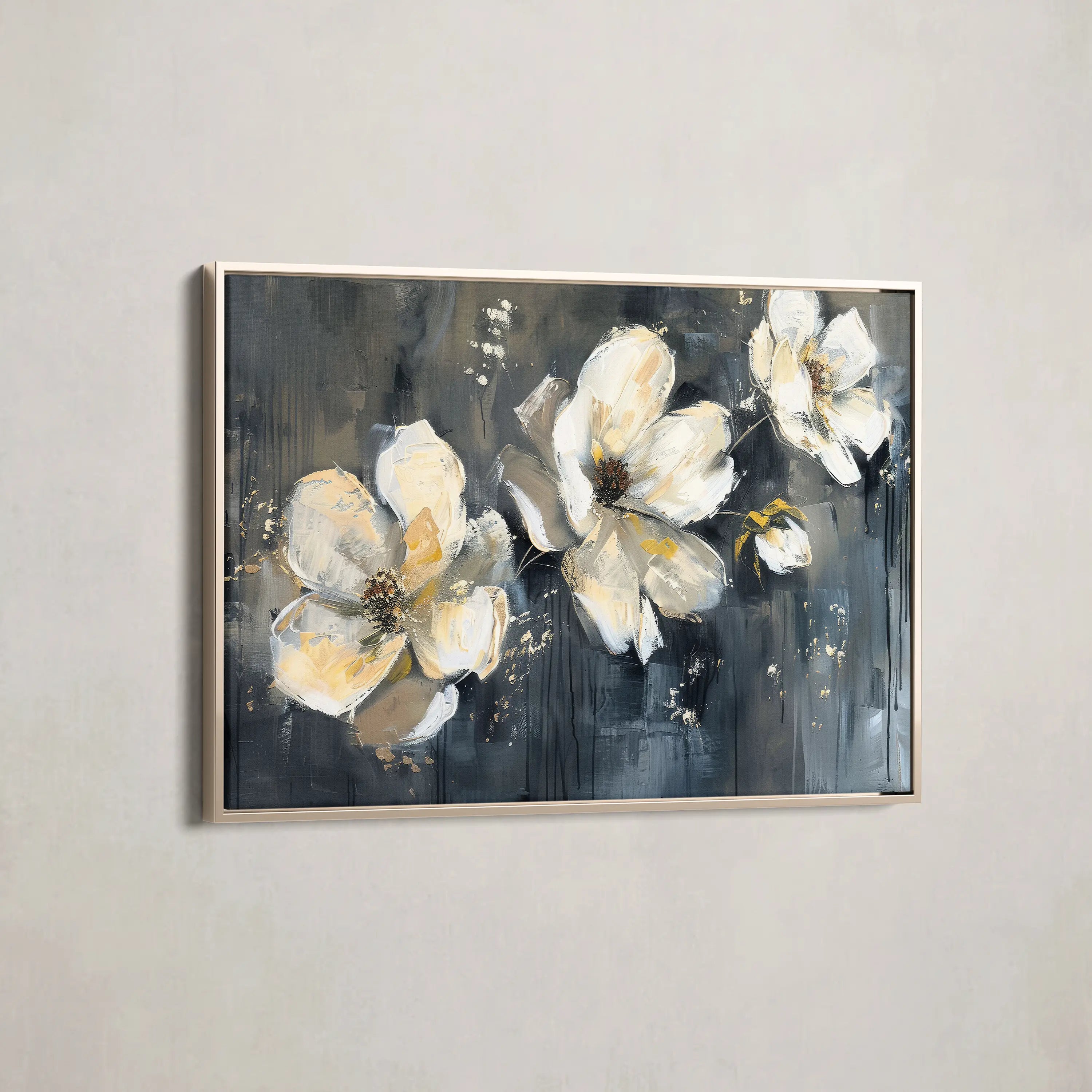 Floral Canvas Wall Art WAD406-F 90 x 60 cm / Stretched on hidden frame