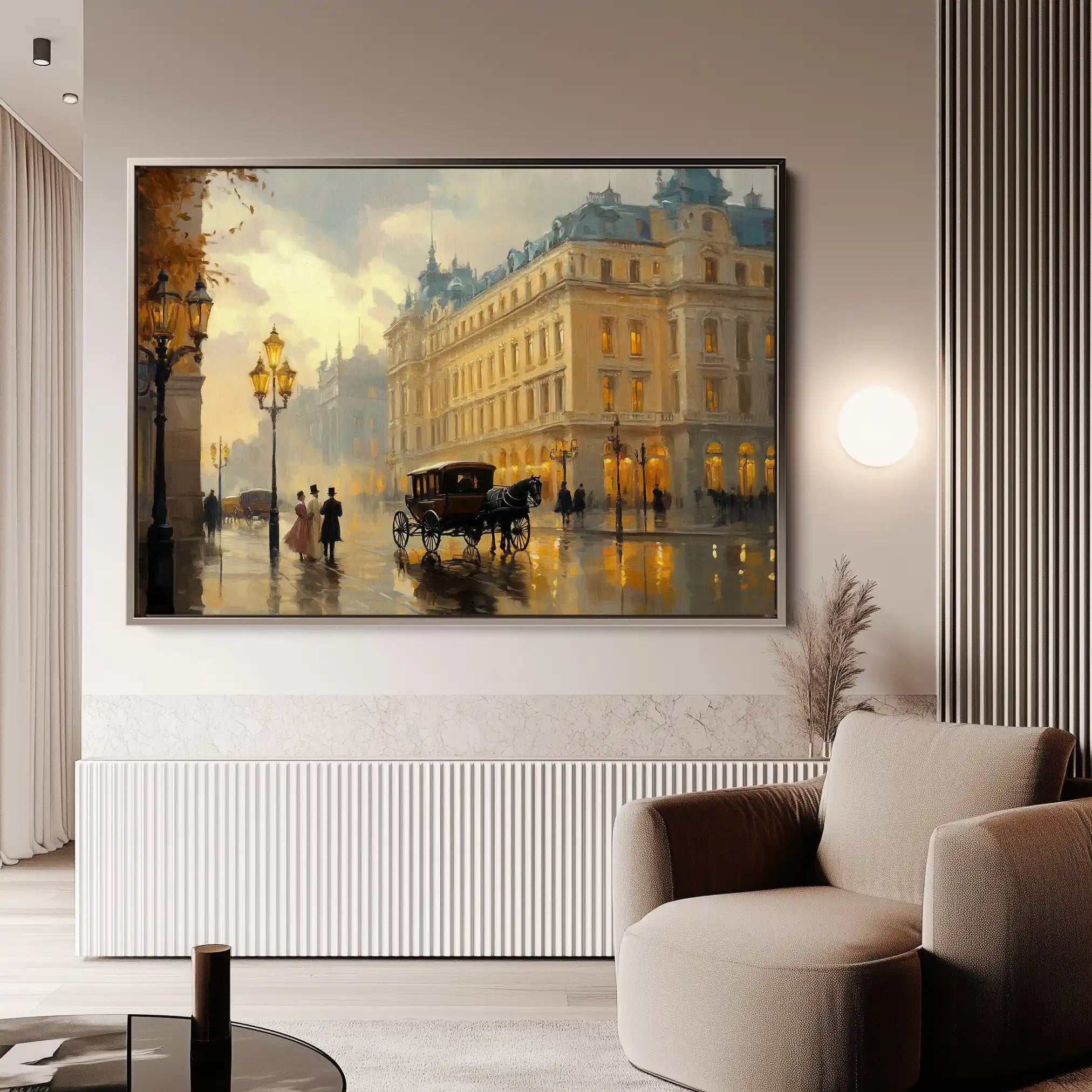 Landscape 406 Canvas Art 90 x 60 cm / Stretched on hidden frame