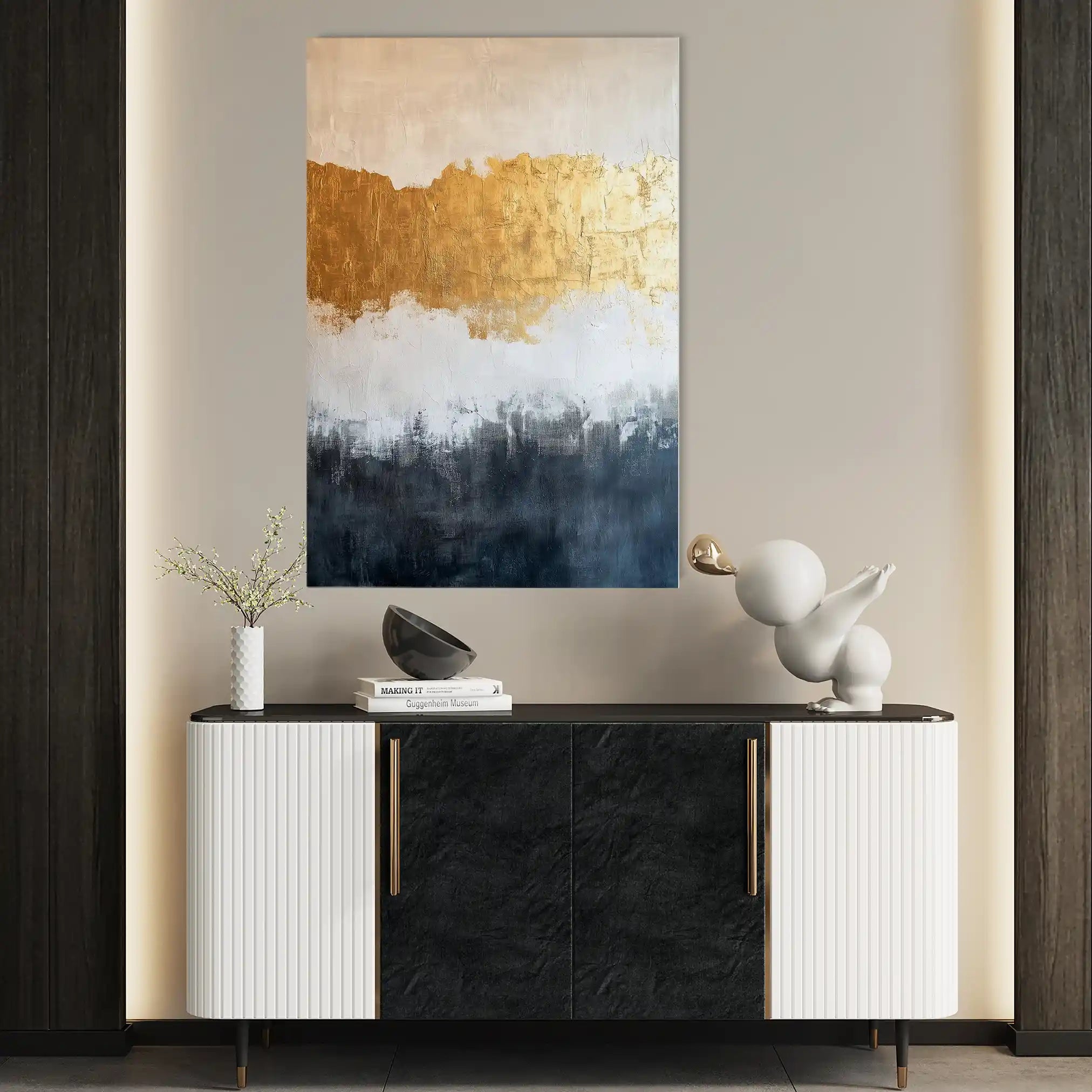 Abstract 407 Canvas Art 60 x 40 cm / Stretched on hidden frame
