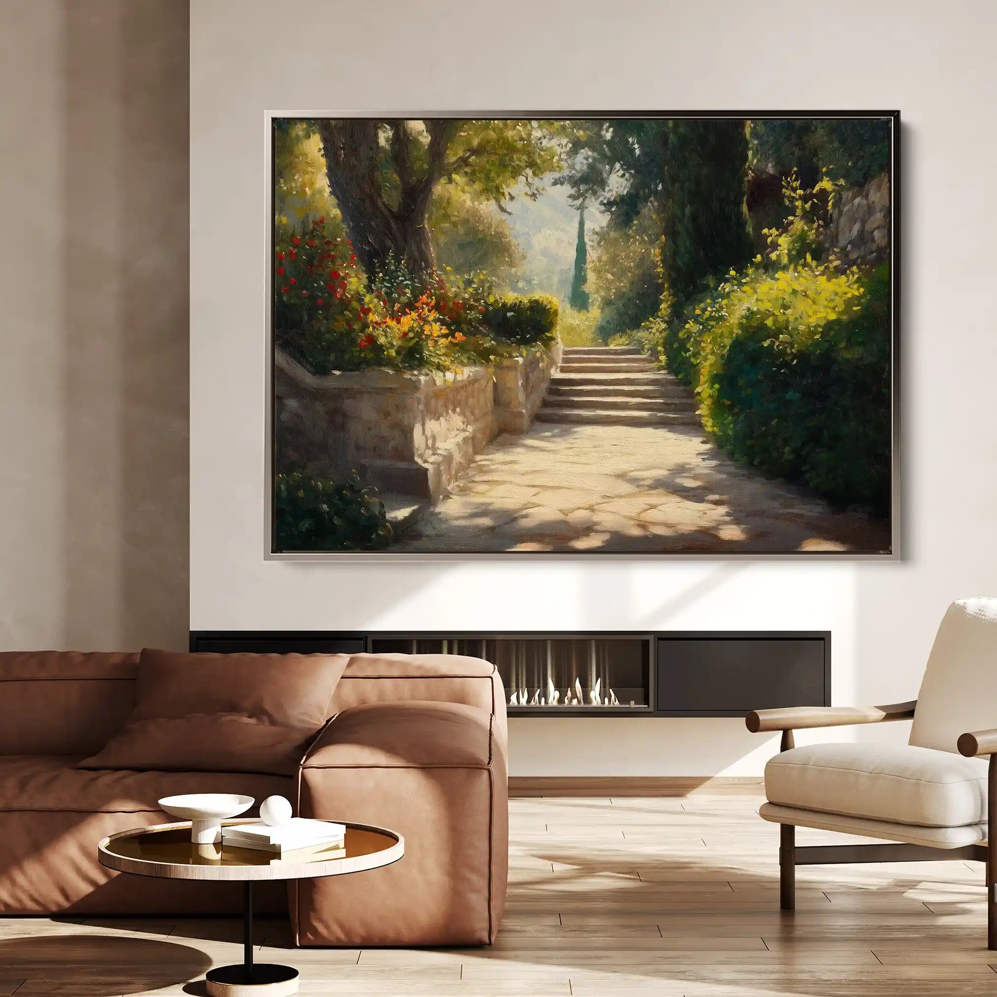 Landscape 407 Canvas Art 90 x 60 cm / Stretched on hidden frame