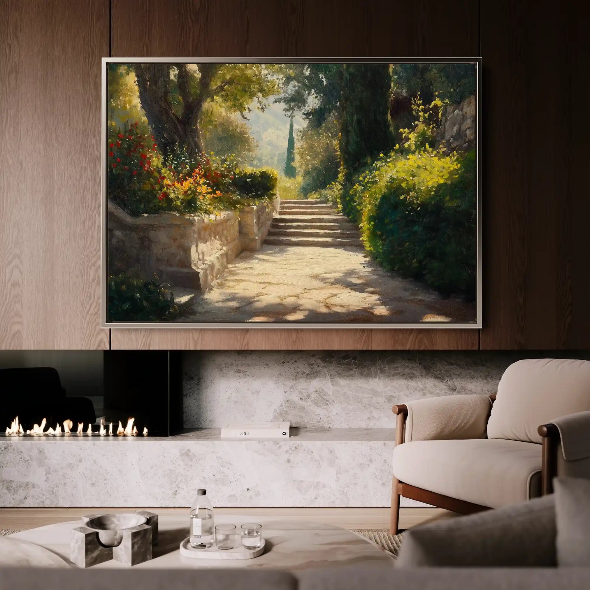 Landscape 407 Canvas Art 90 x 60 cm / Stretched on hidden frame