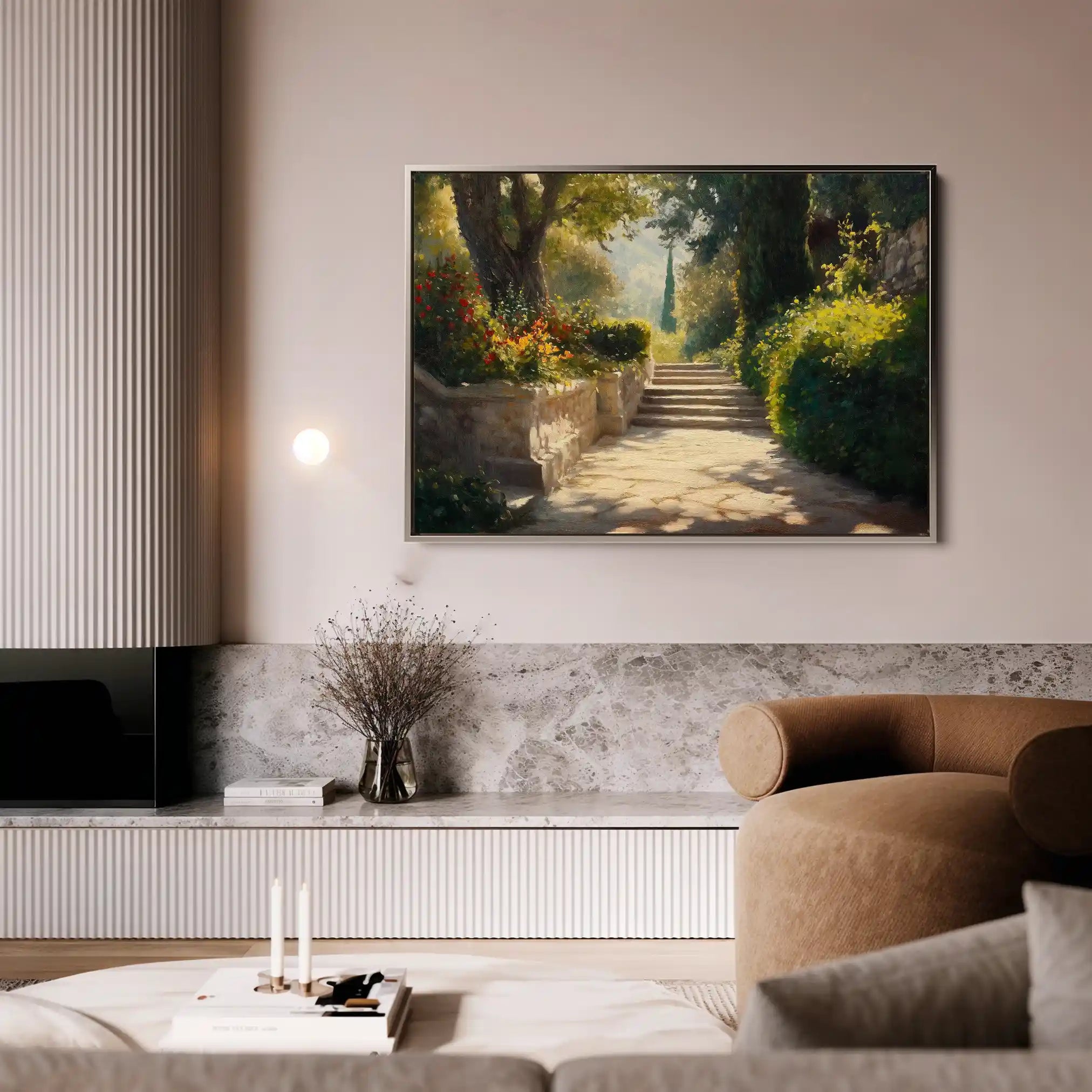 Landscape 407 Canvas Art 90 x 60 cm / Stretched on hidden frame