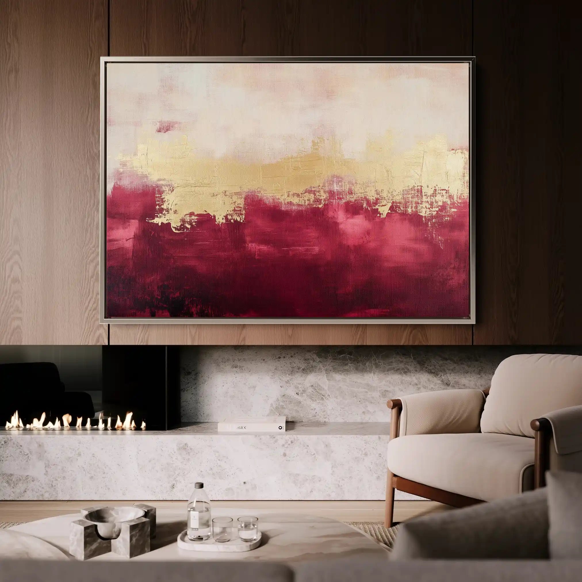 Abstract 409 Canvas Art 60 x 40 cm / Stretched on hidden frame
