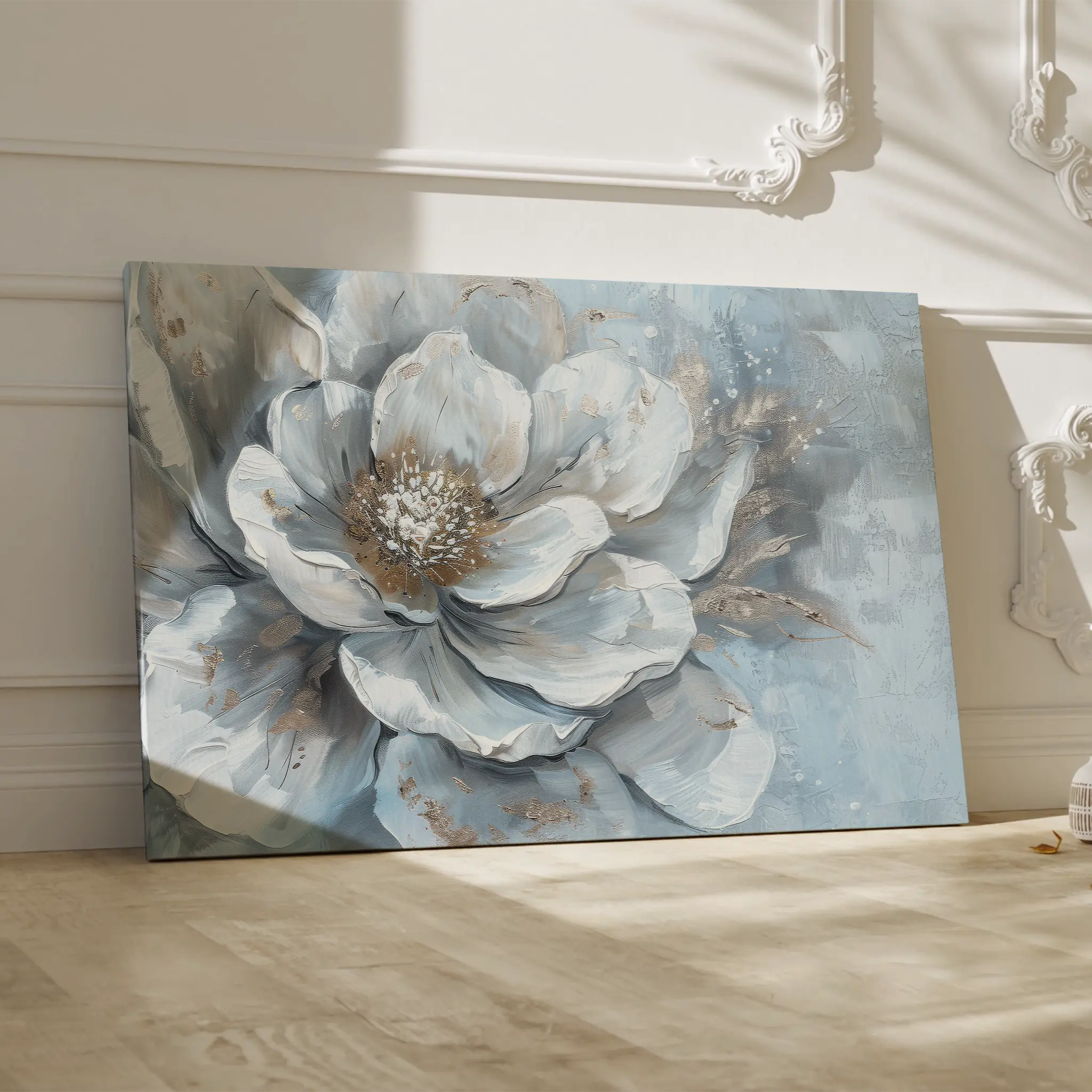 Floral Canvas Wall Art WAD409-F 90 x 60 cm / Stretched on hidden frame