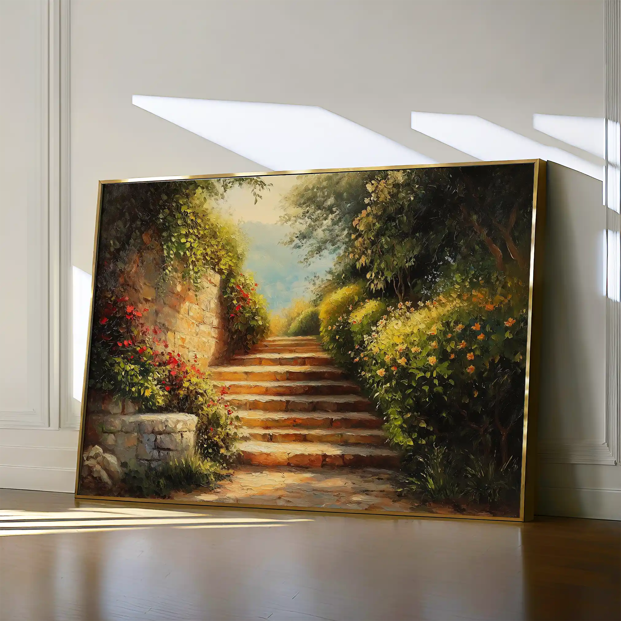 Landscape 409 Canvas Art 90 x 60 cm / Stretched on hidden frame