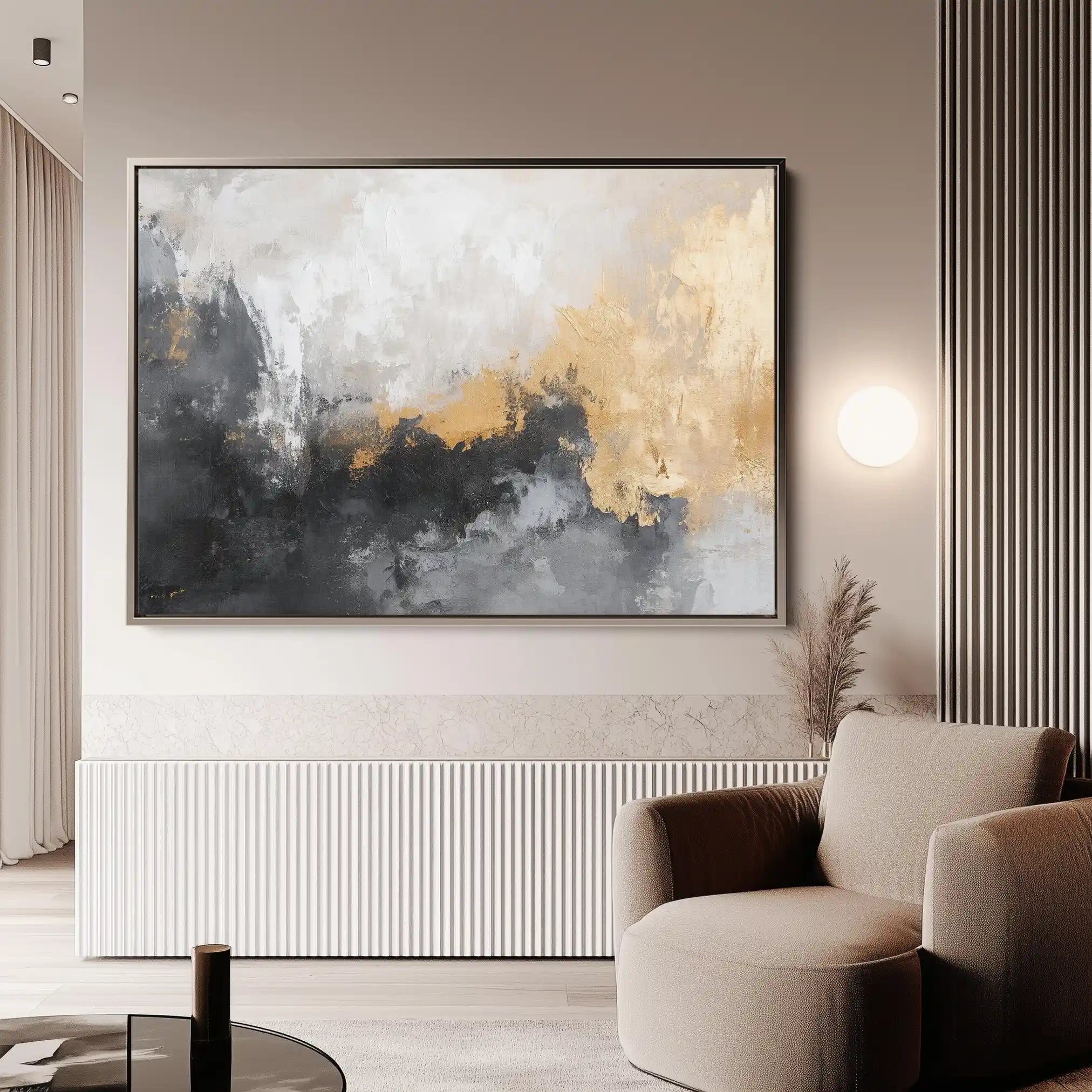 Abstract 411 Canvas Art 60 x 40 cm / Stretched on hidden frame