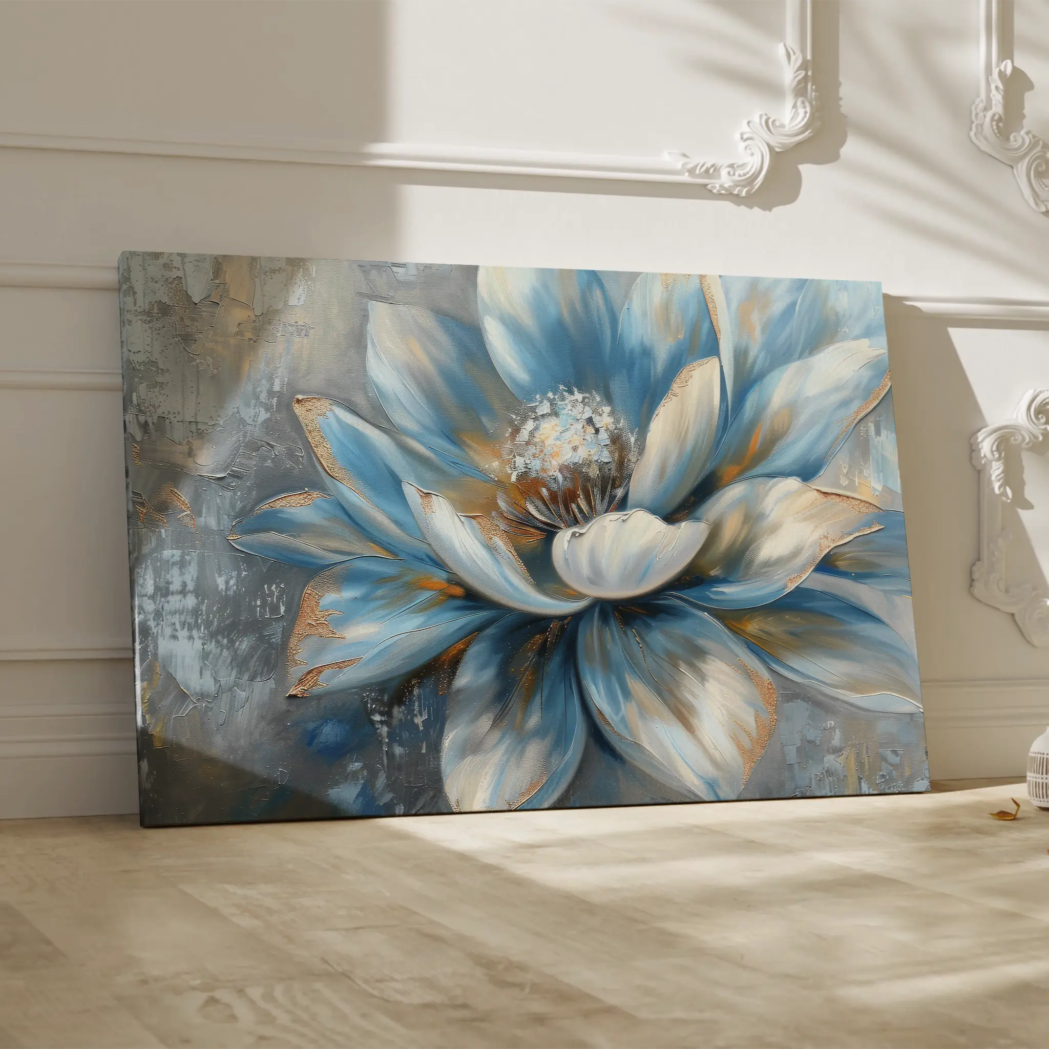 Floral Canvas Wall Art WAD413-F 90 x 60 cm / Stretched on hidden frame