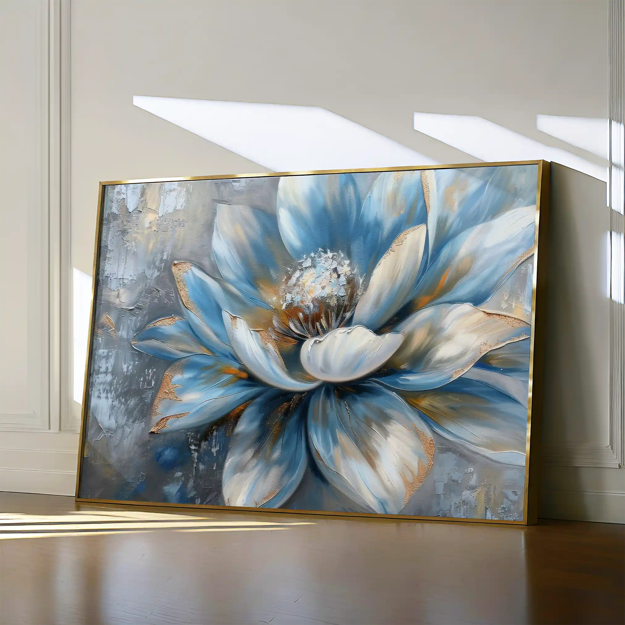 Floral Canvas Wall Art WAD413-F 90 x 60 cm / Stretched on hidden frame
