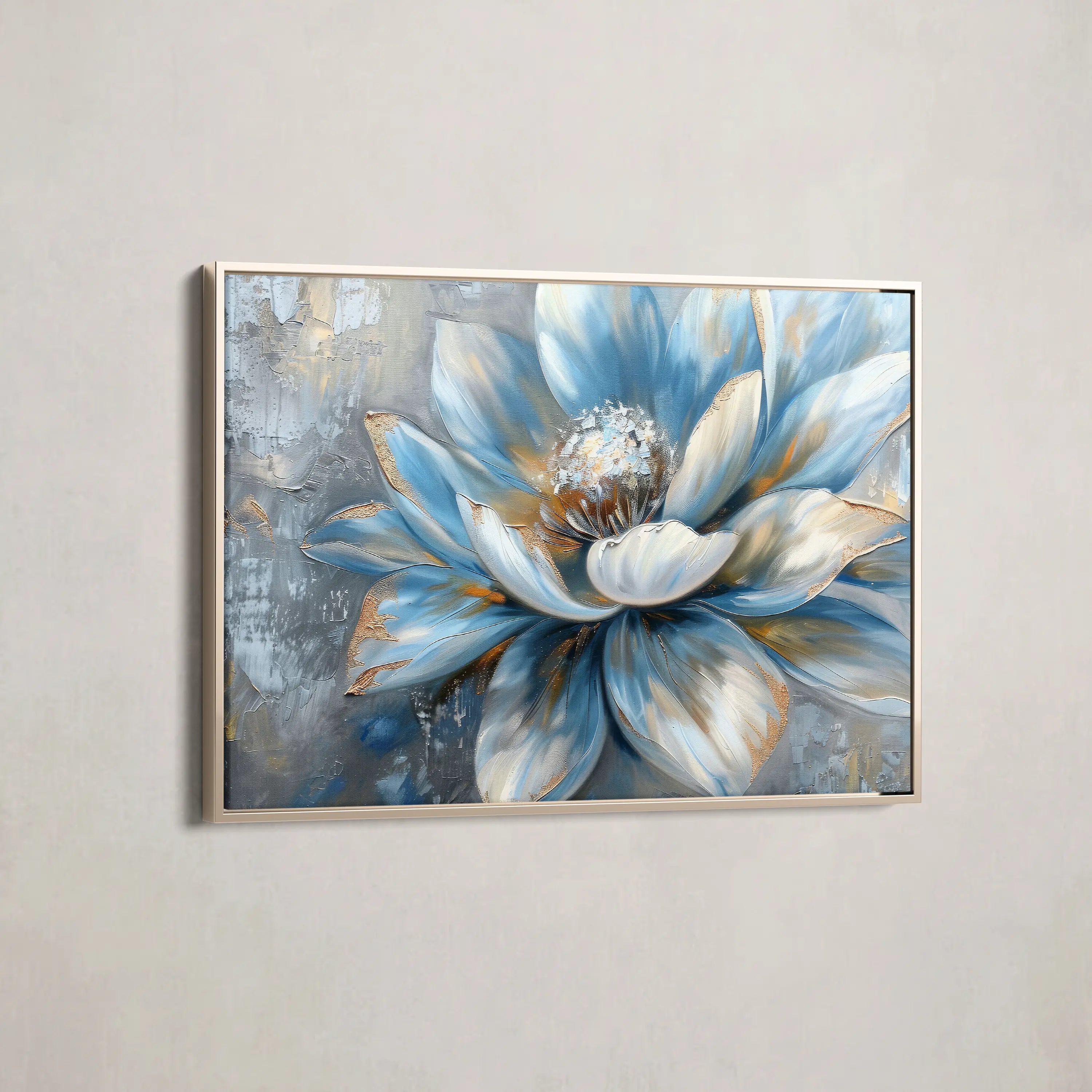 Floral Canvas Wall Art WAD413-F 90 x 60 cm / Stretched on hidden frame