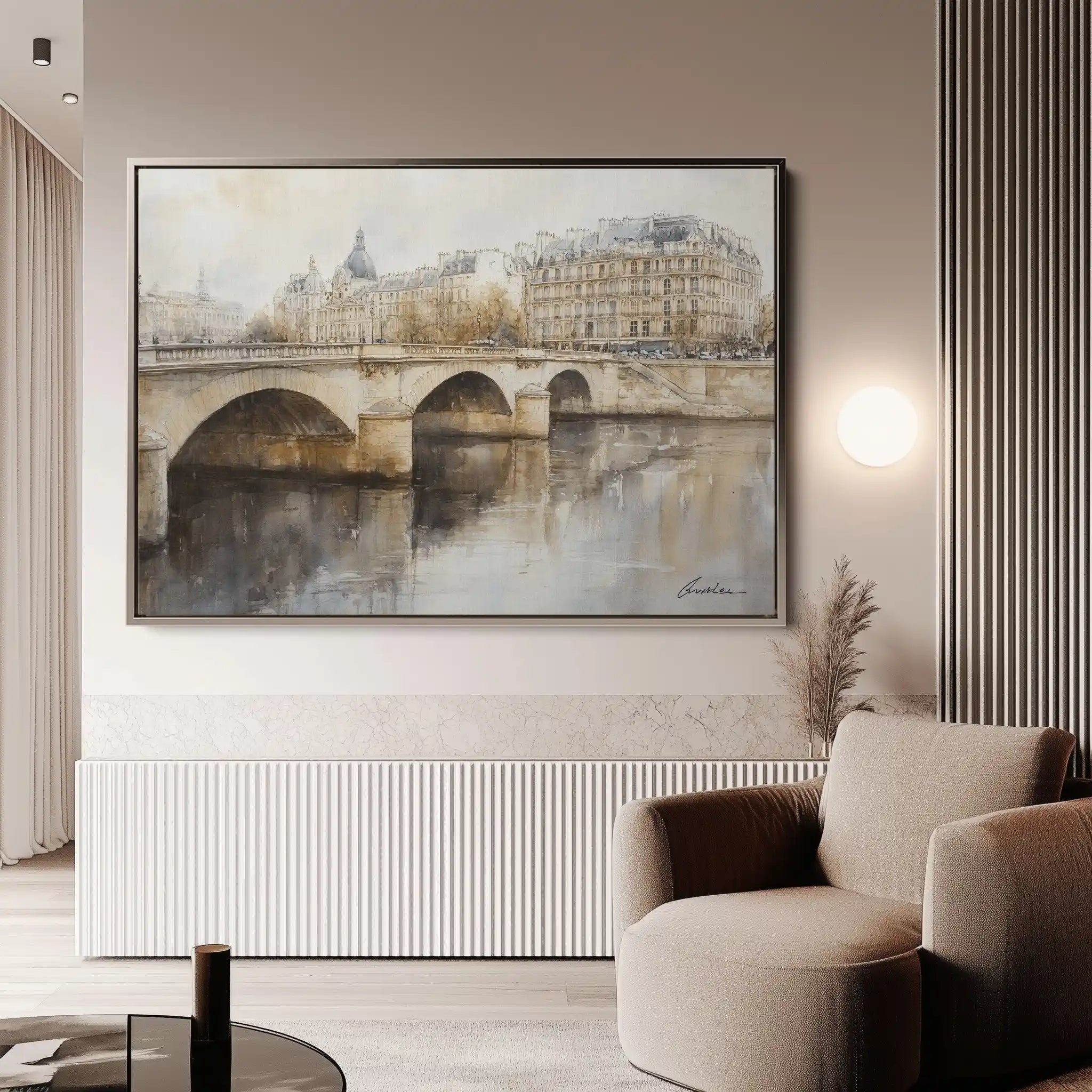 Landscape 414 Canvas Art 90 x 60 cm / Stretched on hidden frame
