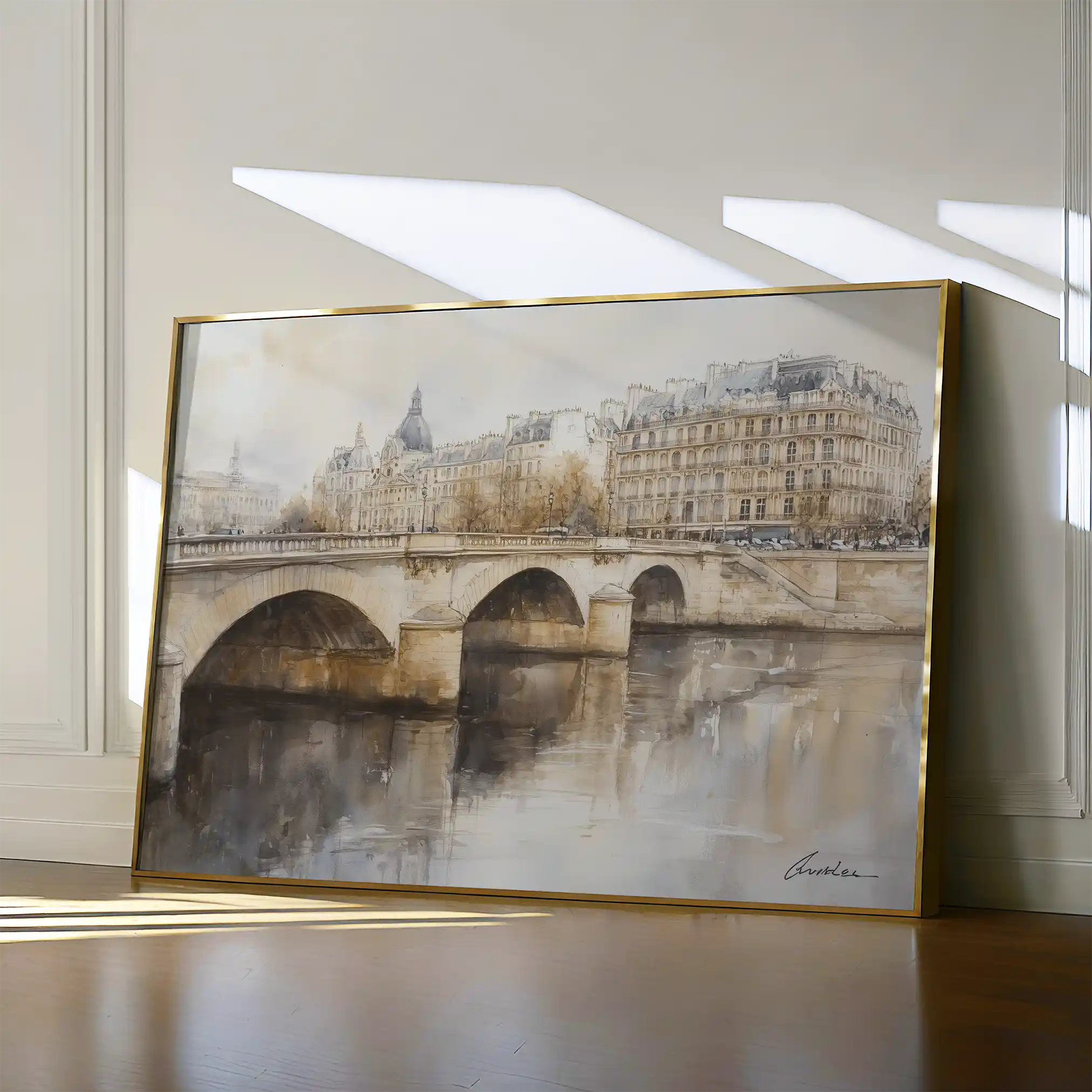 Landscape 414 Canvas Art 90 x 60 cm / Stretched on hidden frame