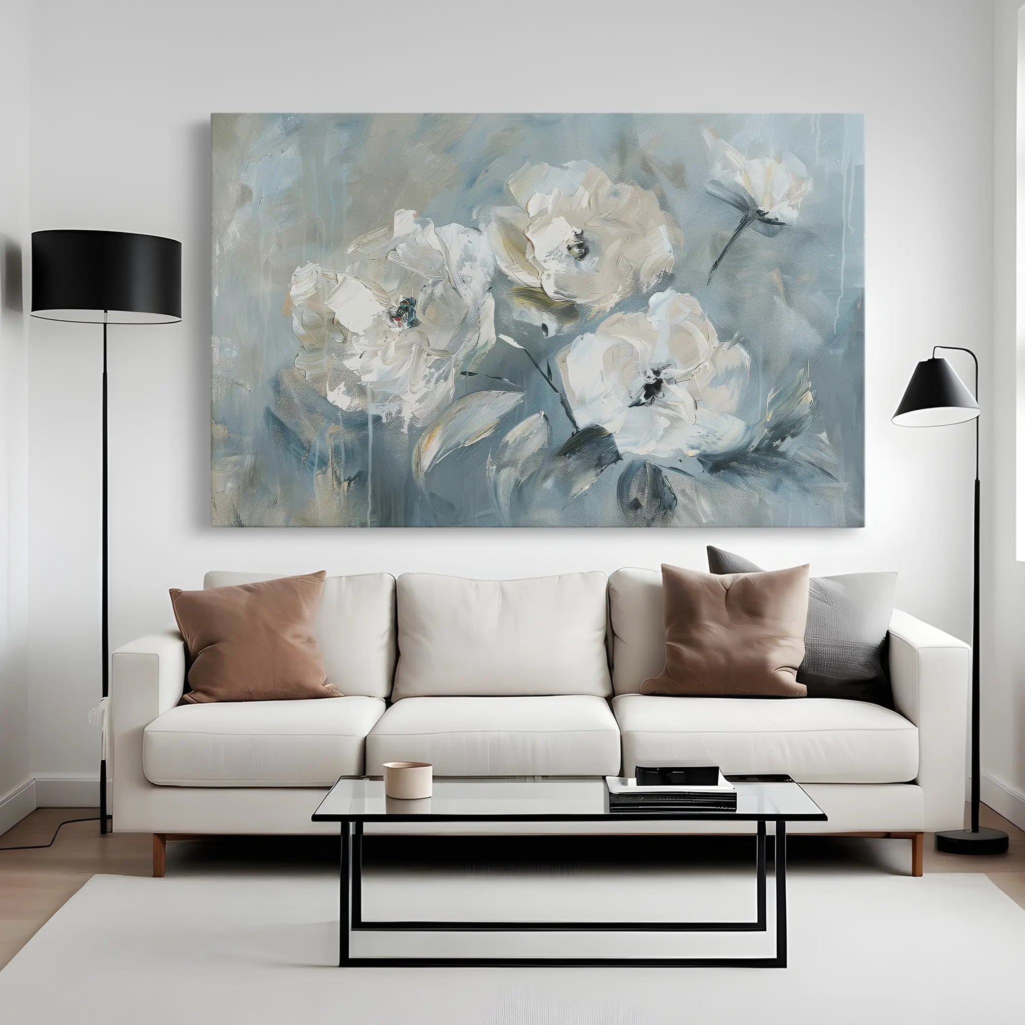 Floral Canvas Wall Art WAD416-F 90 x 60 cm / Stretched on hidden frame