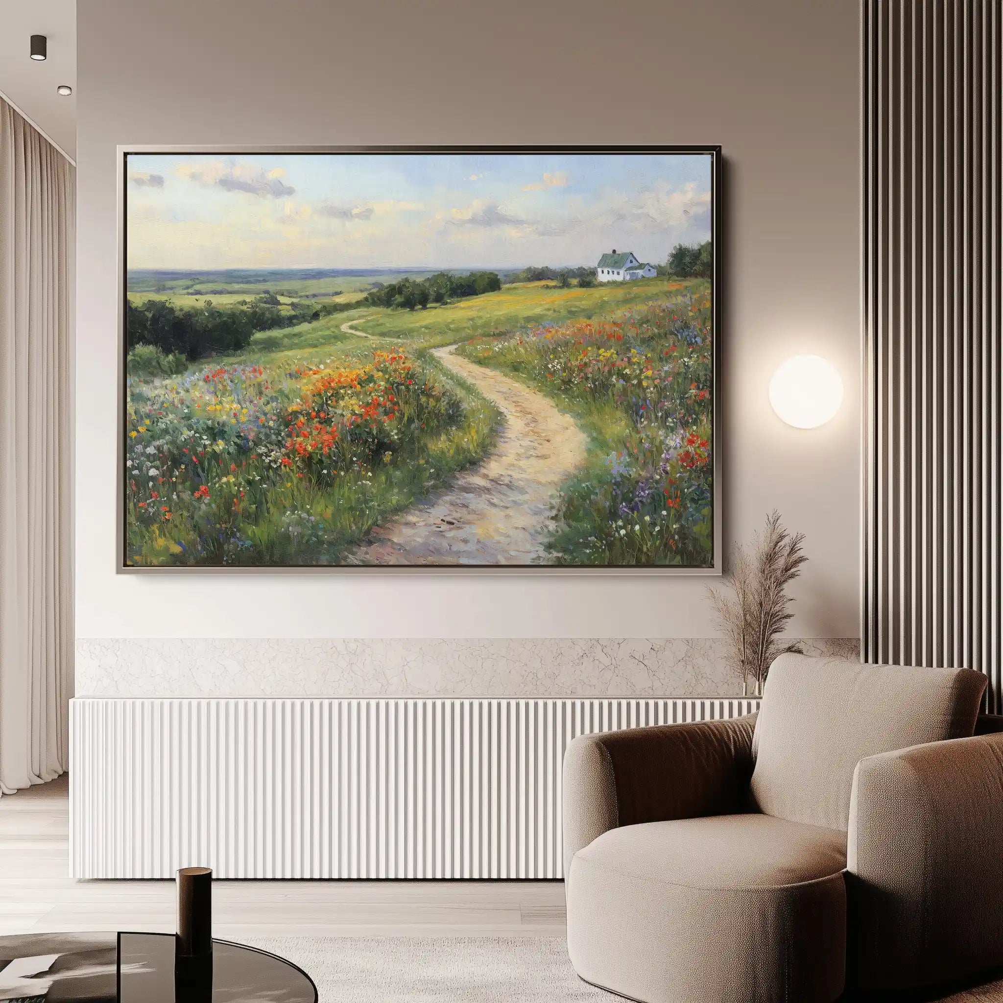 Landscape 417 Canvas Art 90 x 60 cm / Stretched on hidden frame