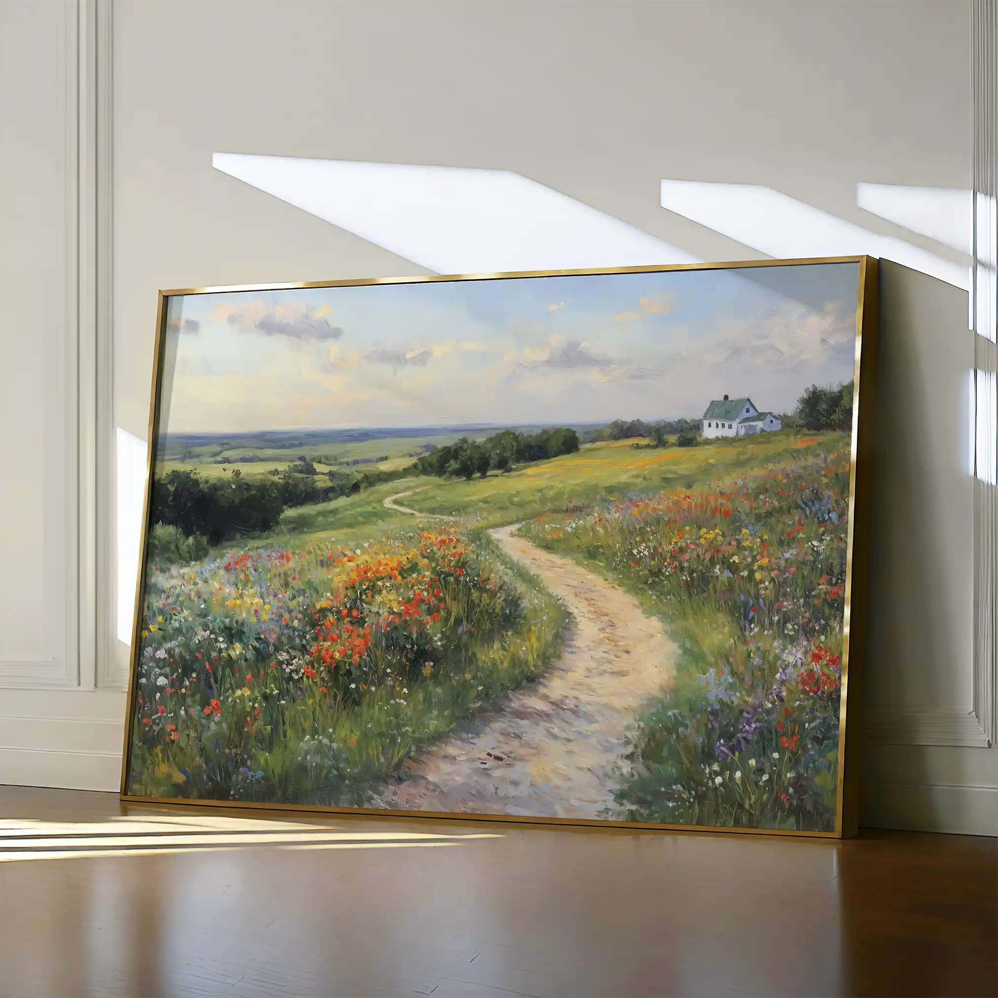 Landscape 417 Canvas Art 90 x 60 cm / Stretched on hidden frame