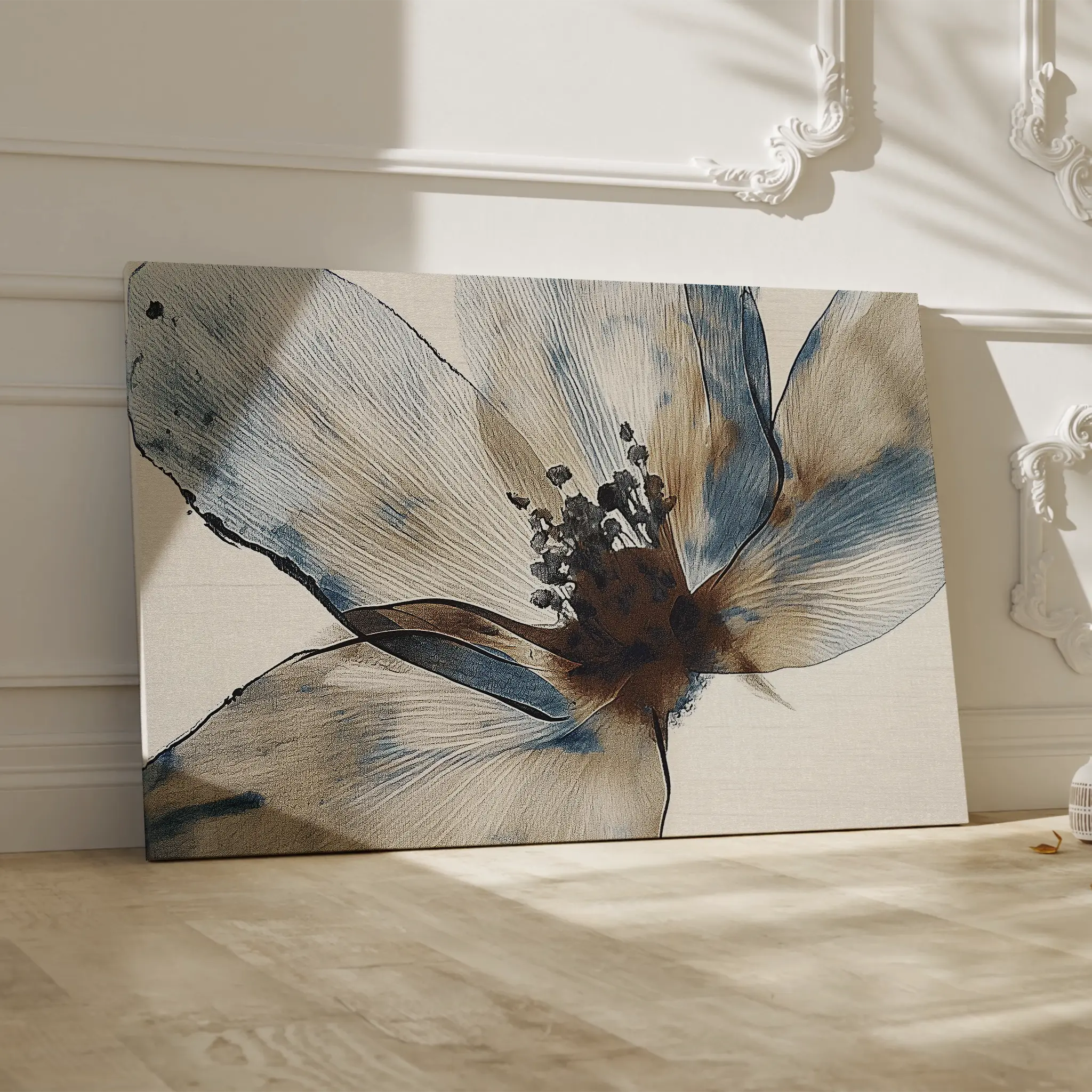 Floral Canvas Wall Art WAD418-F 90 x 60 cm / Stretched on hidden frame