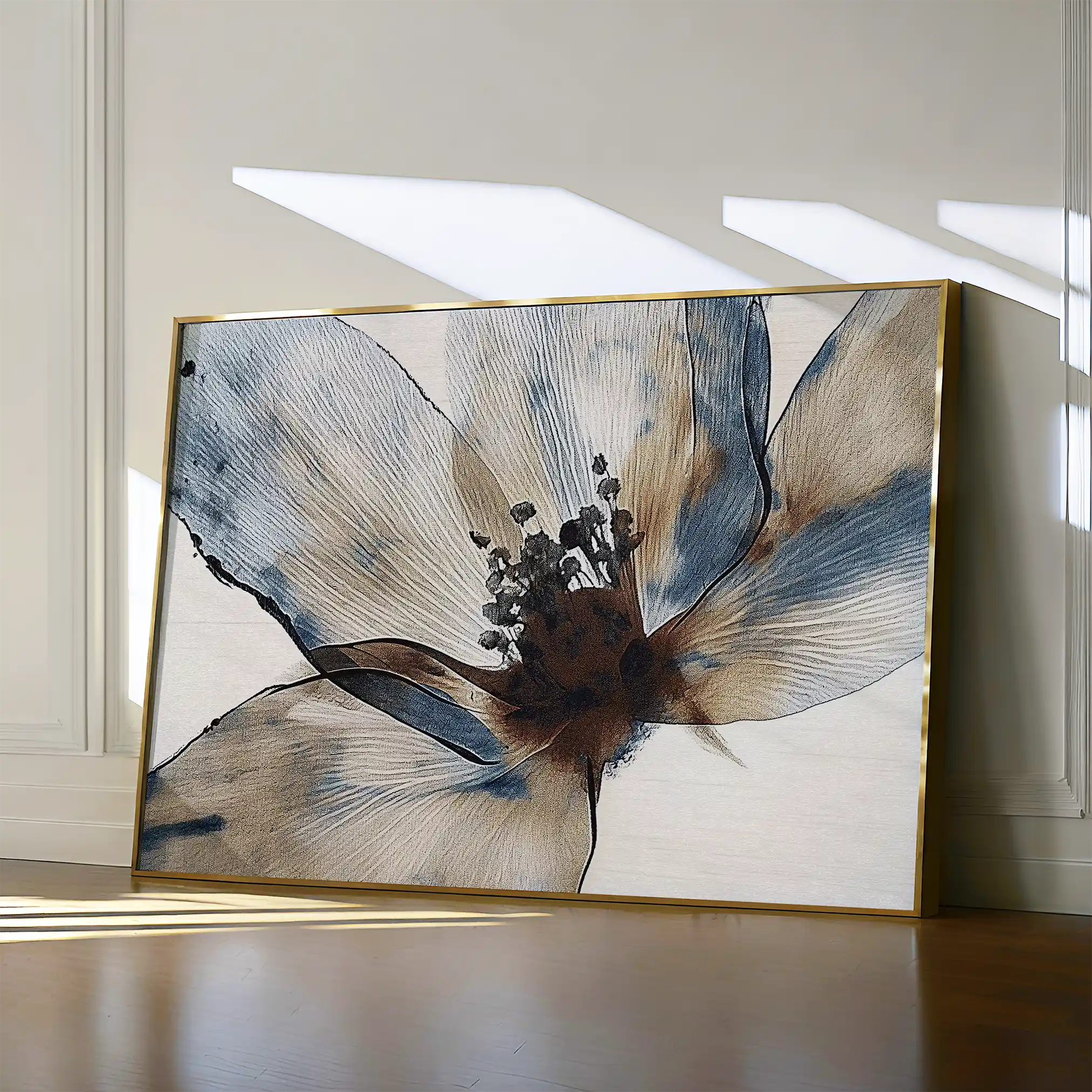 Floral Canvas Wall Art WAD418-F 90 x 60 cm / Stretched on hidden frame