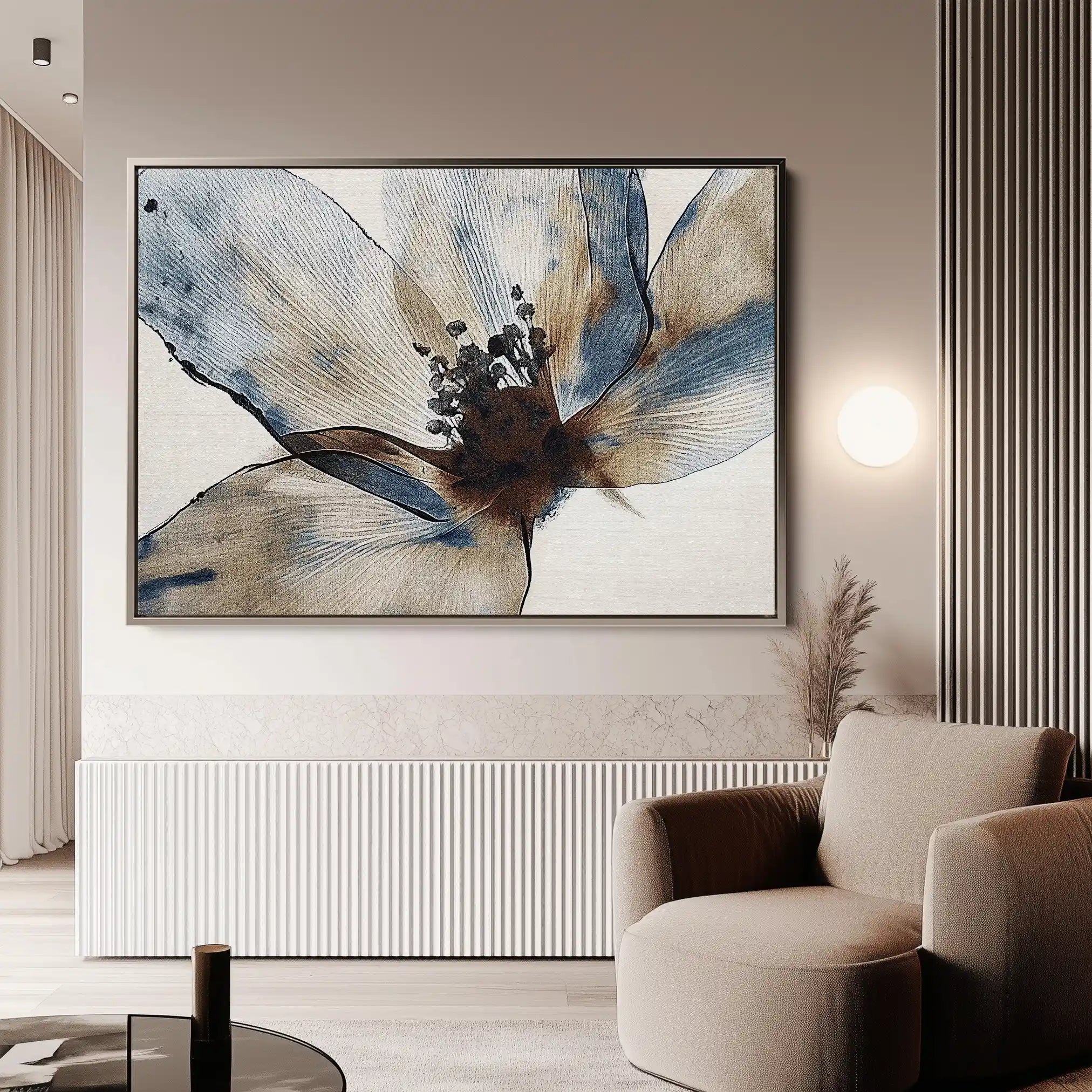 Floral Canvas Wall Art WAD418-F 90 x 60 cm / Stretched on hidden frame