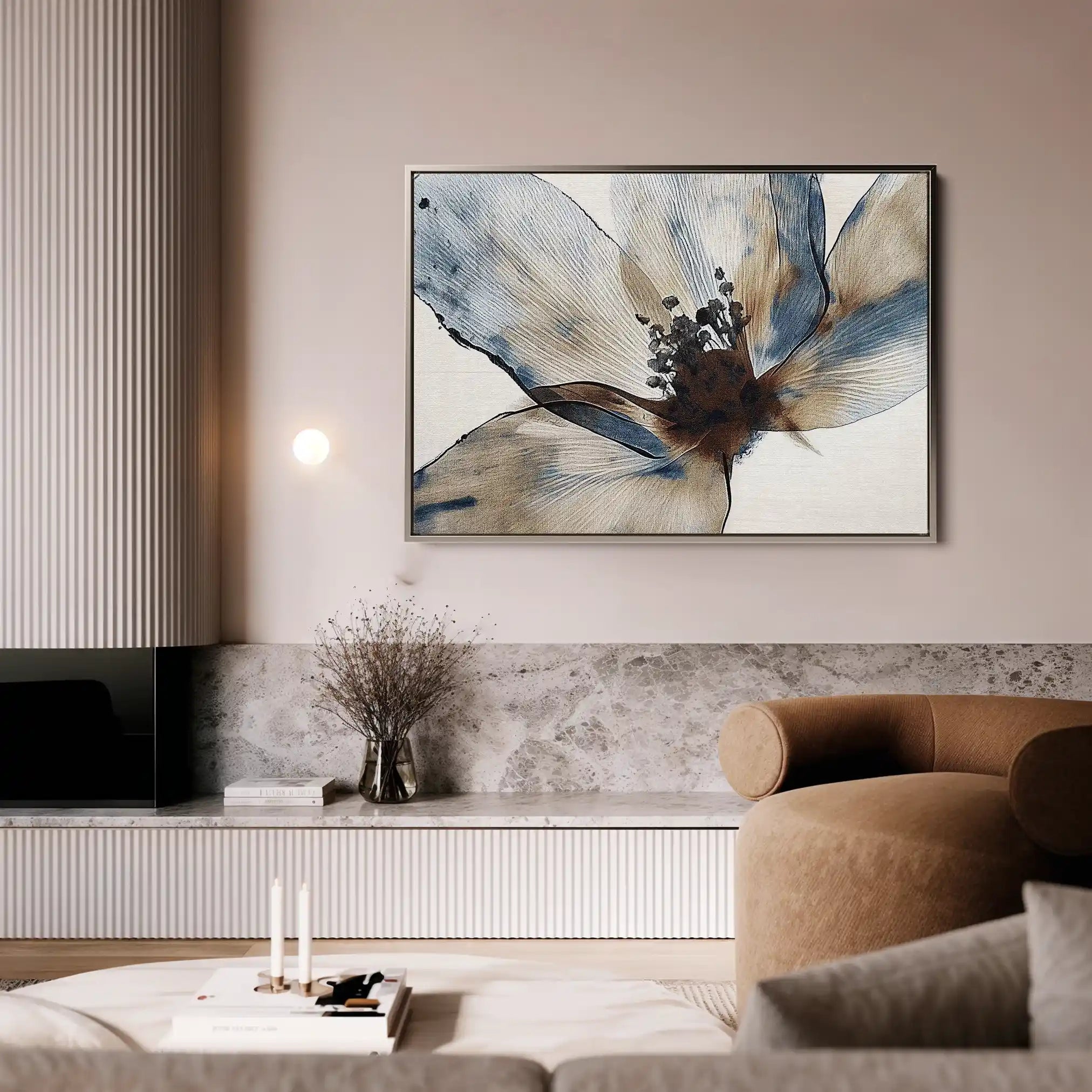 Floral Canvas Wall Art WAD418-F 90 x 60 cm / Stretched on hidden frame