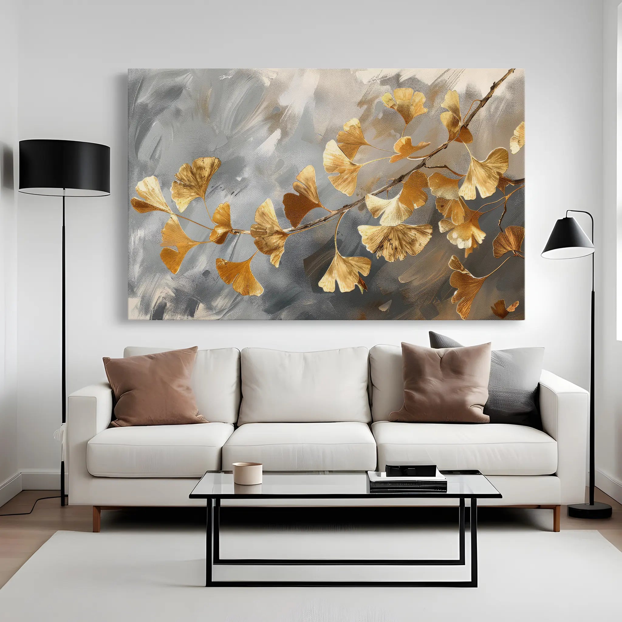 Floral Canvas Wall Art WAD419-F 90 x 60 cm / Stretched on hidden frame