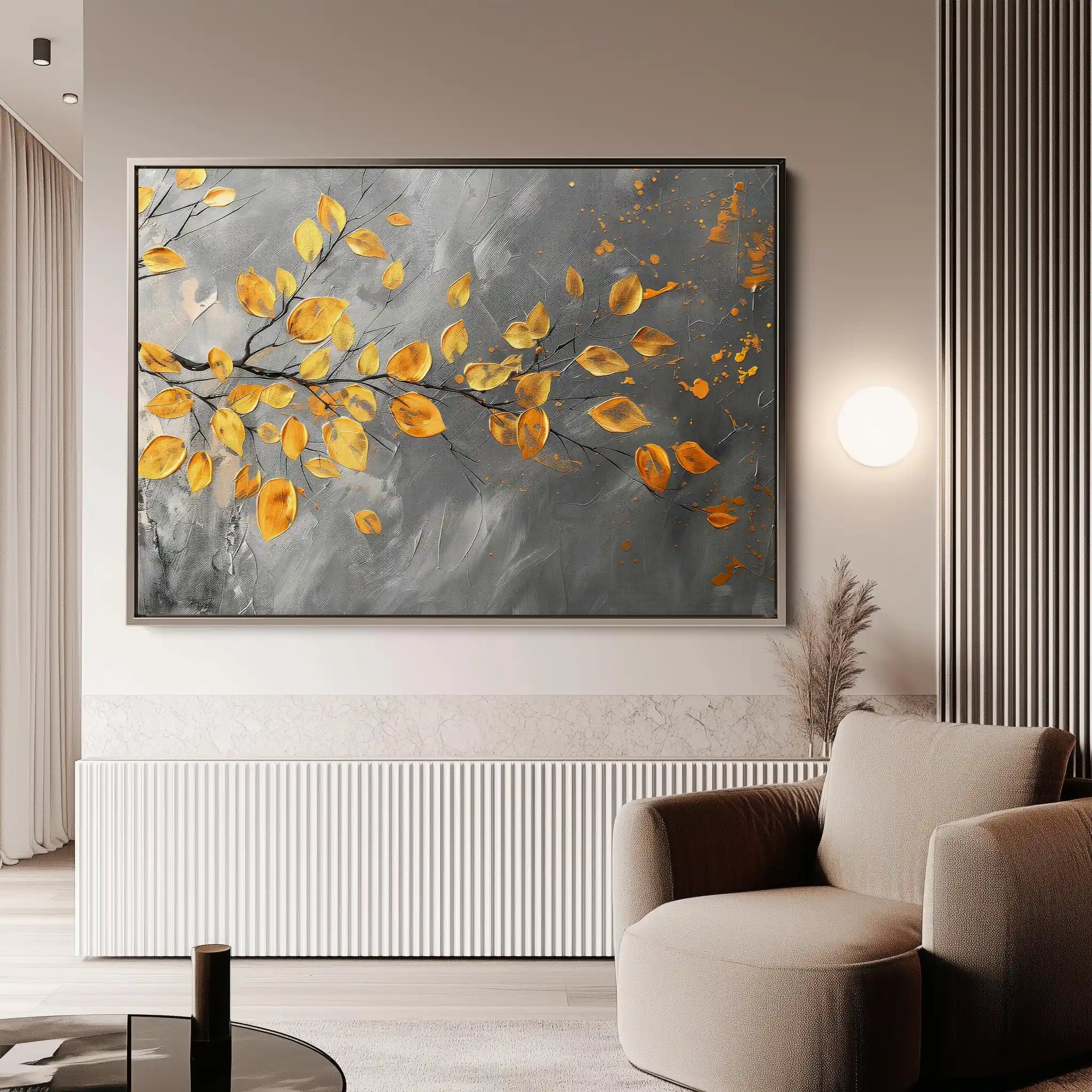 Floral Canvas Wall Art WAD420-F 90 x 60 cm / Stretched on hidden frame