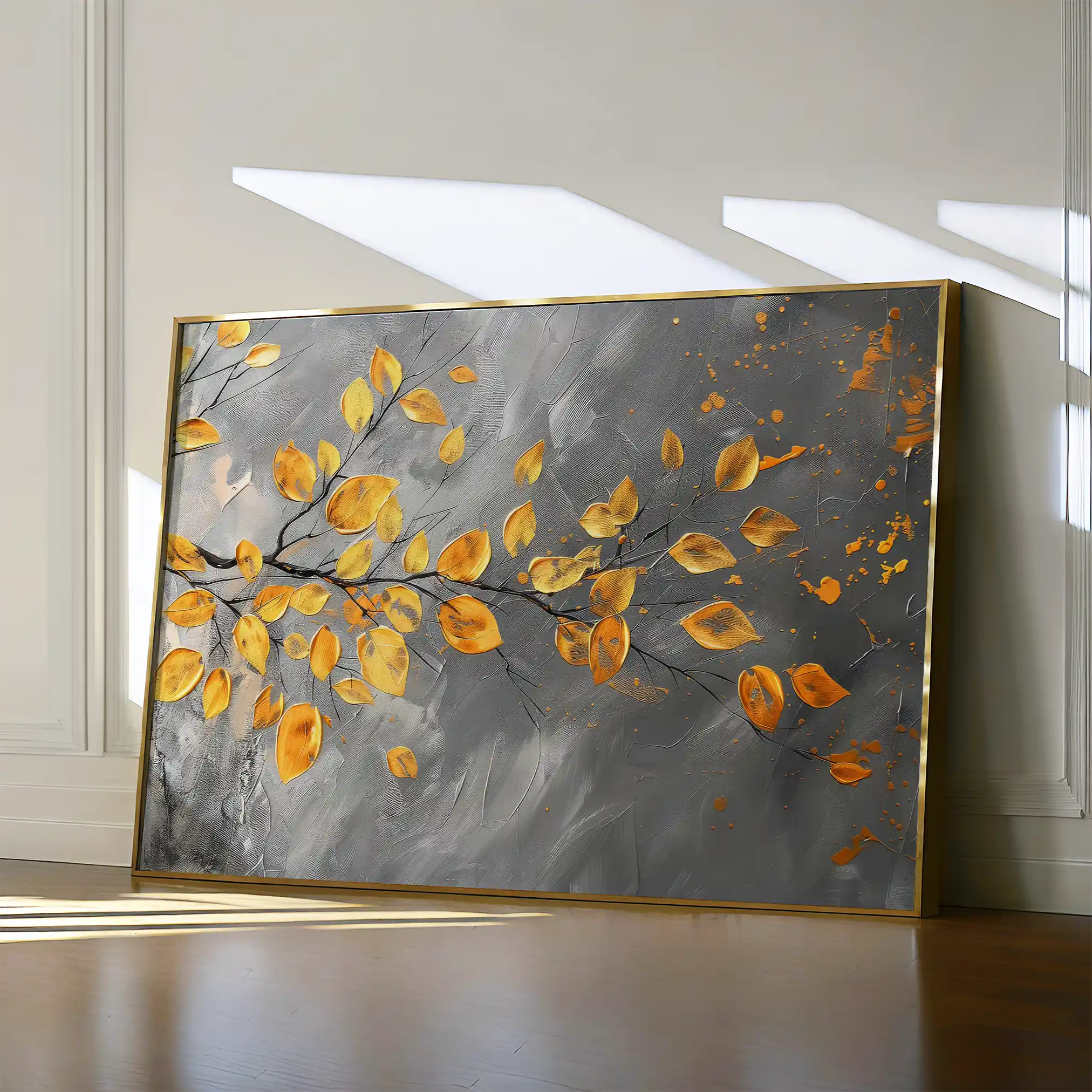 Floral Canvas Wall Art WAD420-F 90 x 60 cm / Stretched on hidden frame