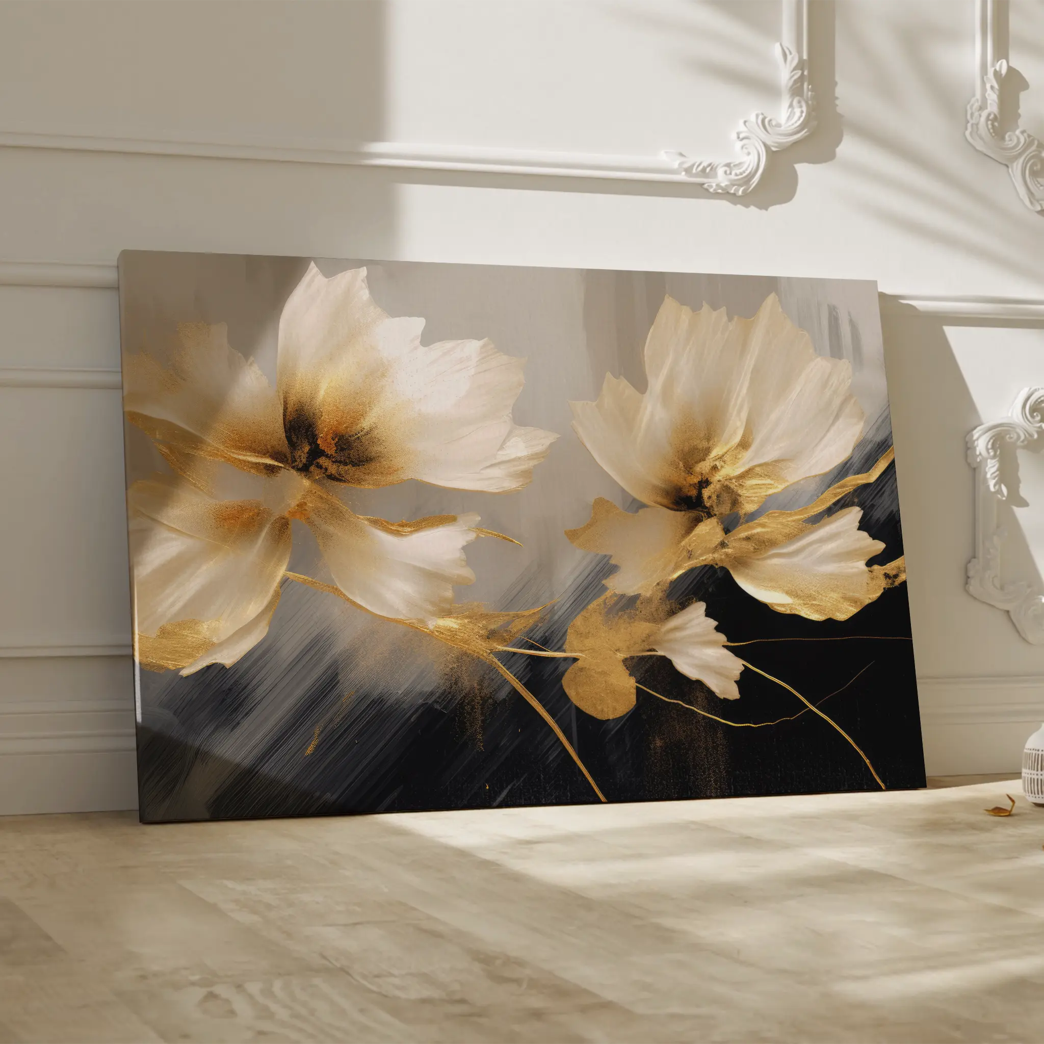 Floral Canvas Wall Art WAD421-F 90 x 60 cm / Stretched on hidden frame