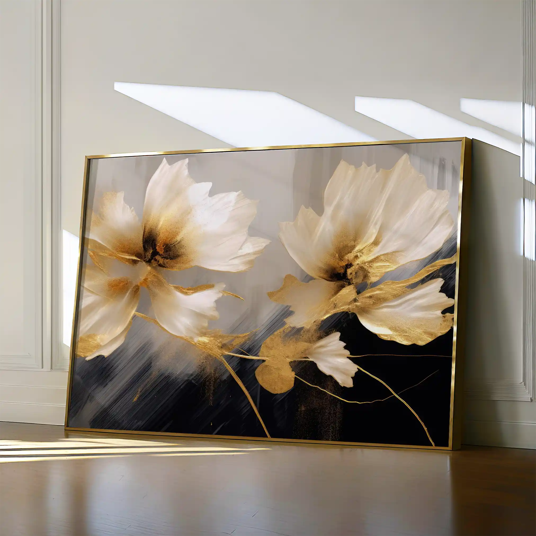Floral Canvas Wall Art WAD421-F 90 x 60 cm / Stretched on hidden frame