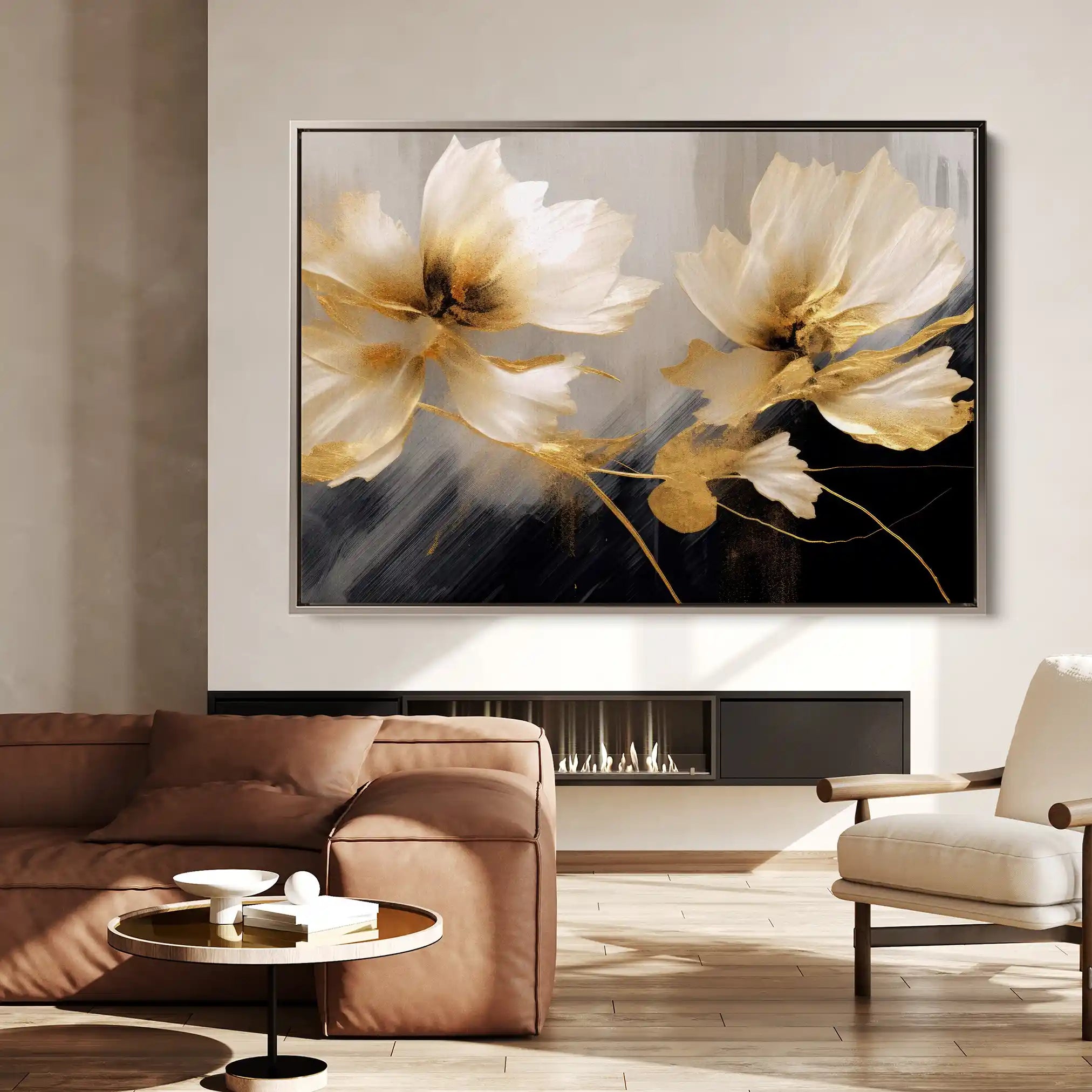 Floral Canvas Wall Art WAD421-F 90 x 60 cm / Stretched on hidden frame