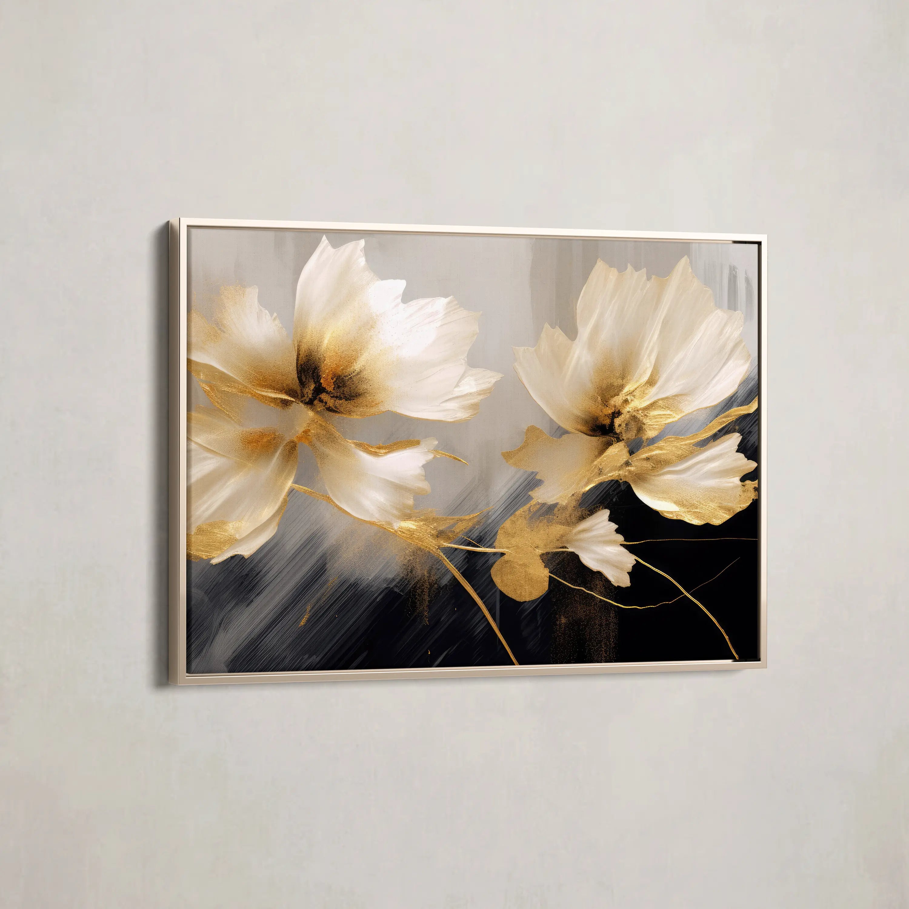 Floral Canvas Wall Art WAD421-F 90 x 60 cm / Stretched on hidden frame