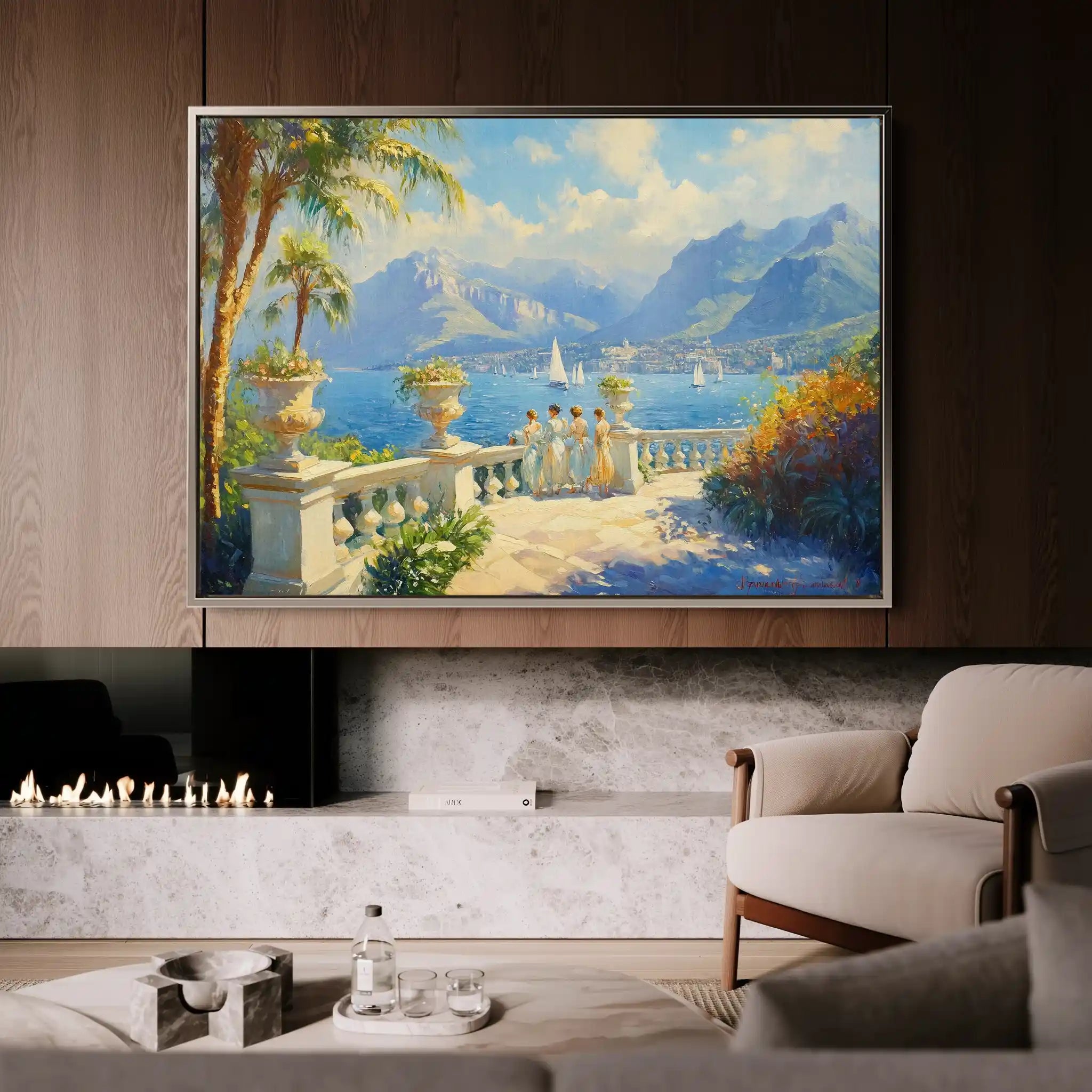 Landscape 421 Canvas Art 90 x 60 cm / Stretched on hidden frame