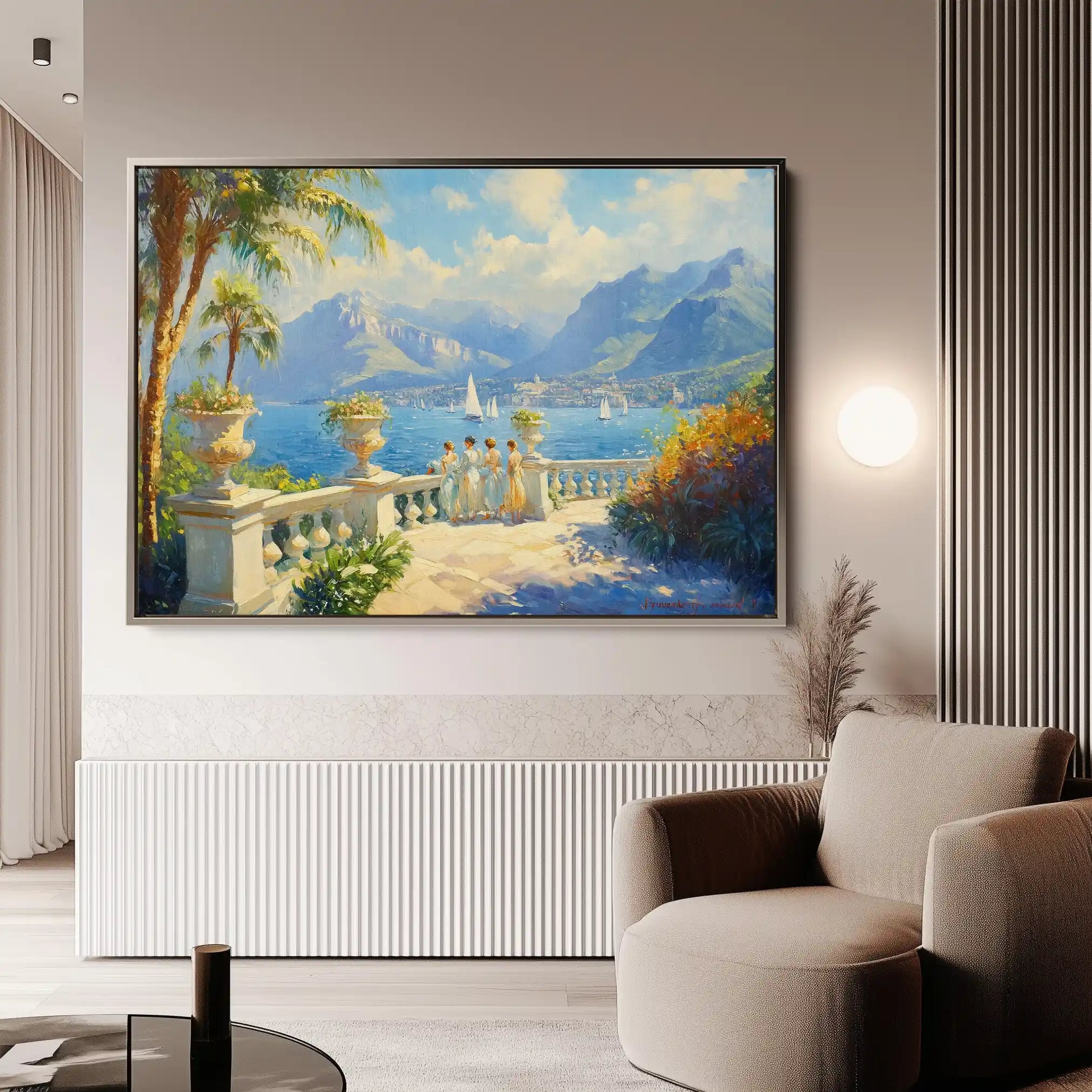 Landscape 421 Canvas Art 90 x 60 cm / Stretched on hidden frame