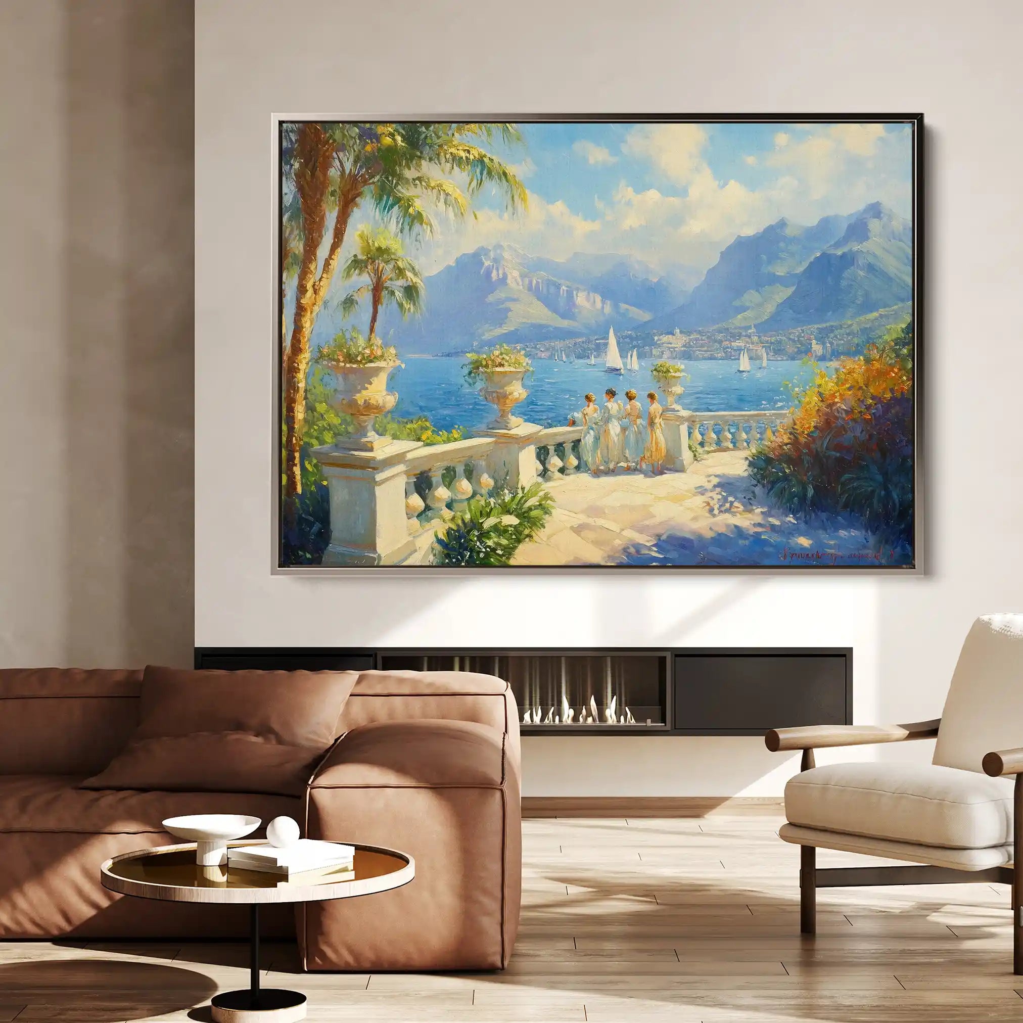 Landscape 421 Canvas Art 90 x 60 cm / Stretched on hidden frame