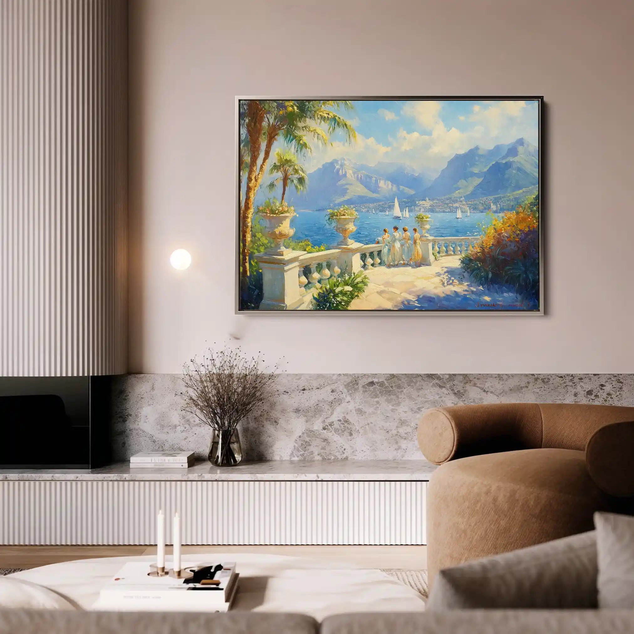 Landscape 421 Canvas Art 90 x 60 cm / Stretched on hidden frame