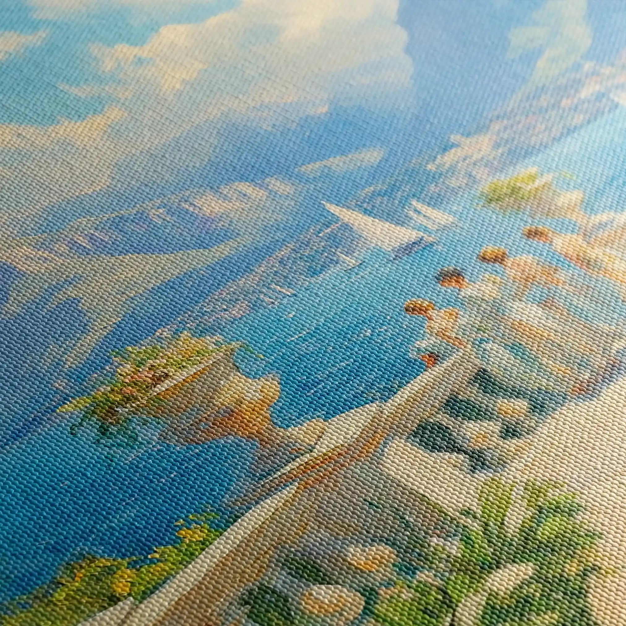 Landscape 421 Canvas Art 90 x 60 cm / Stretched on hidden frame