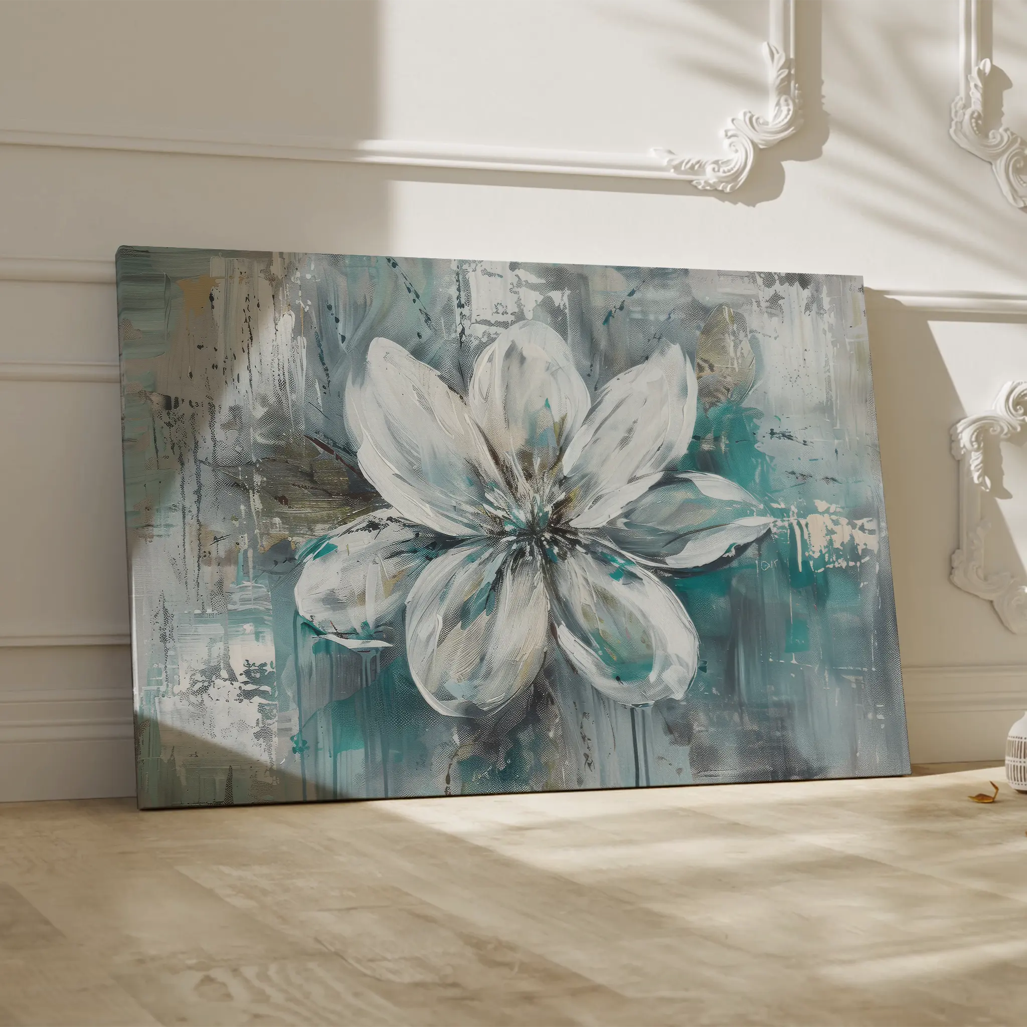 Floral Canvas Wall Art WAD422-F 90 x 60 cm / Stretched on hidden frame