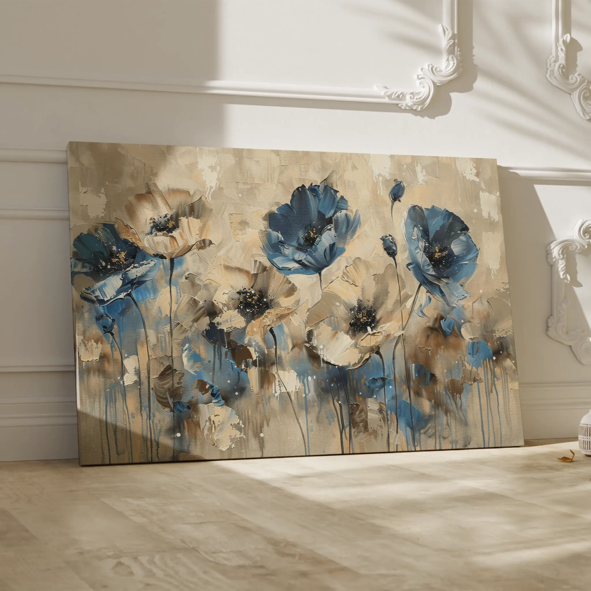 Floral Canvas Wall Art WAD423-F 90 x 60 cm / Stretched on hidden frame