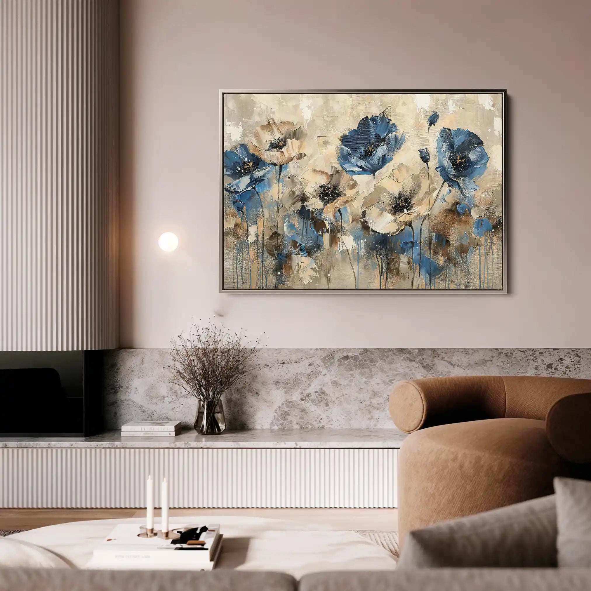 Floral Canvas Wall Art WAD423-F 90 x 60 cm / Stretched on hidden frame