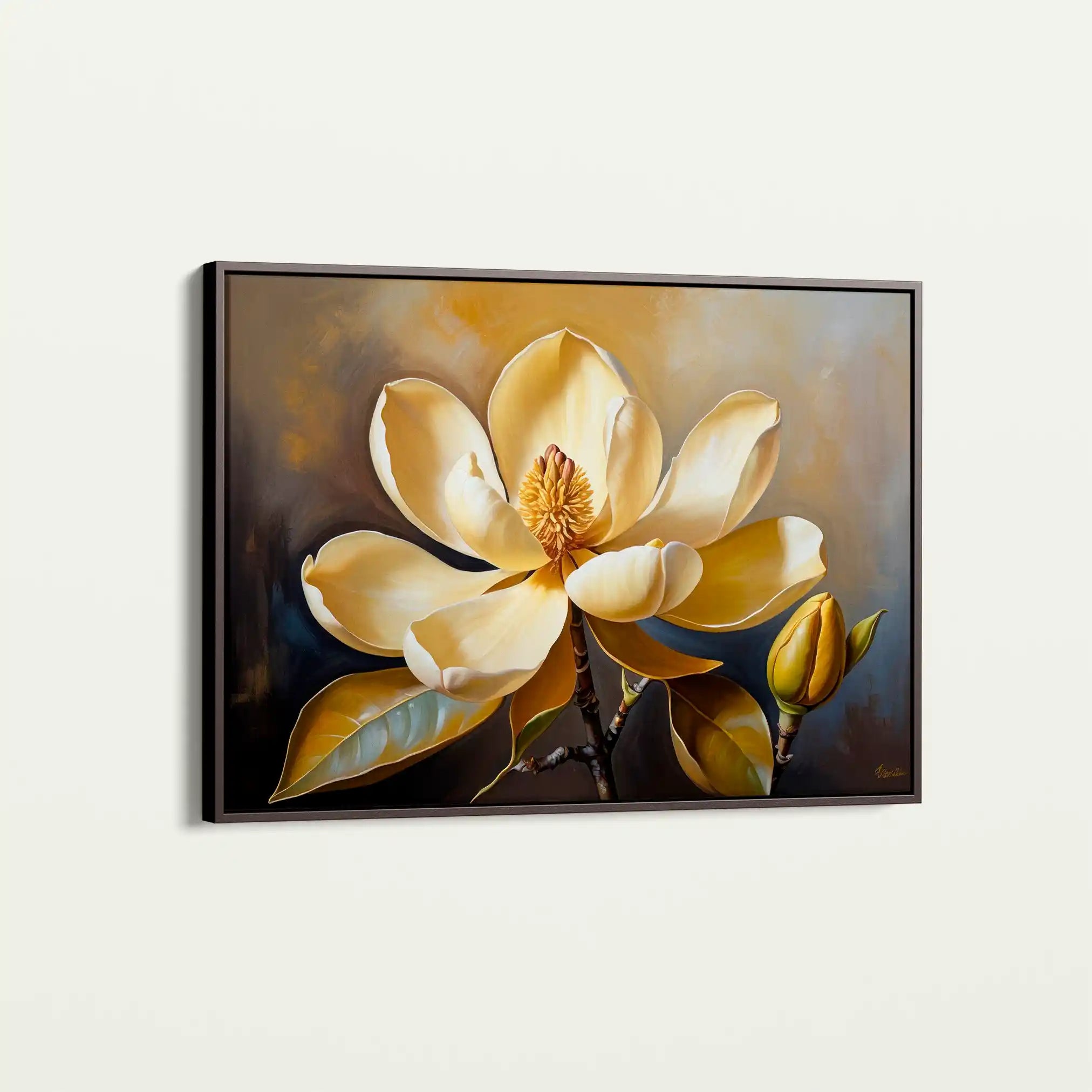 Floral Canvas Wall Art WAD424-F 90 x 60 cm / Stretched on hidden frame