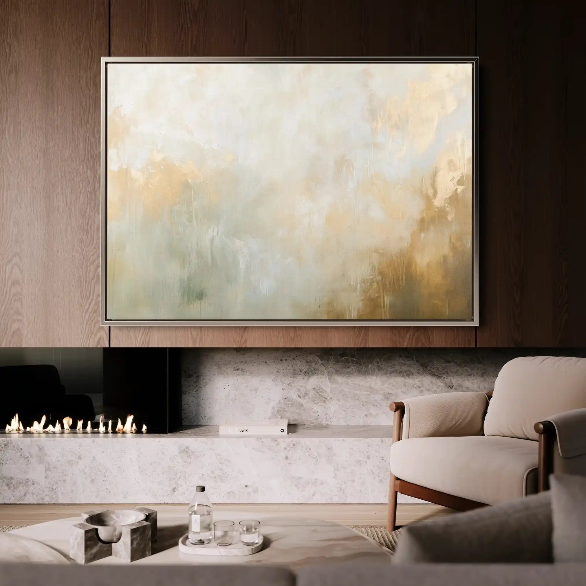 Abstract Canvas Wall Art WAD426-A 90 x 60 cm / Stretched on hidden frame