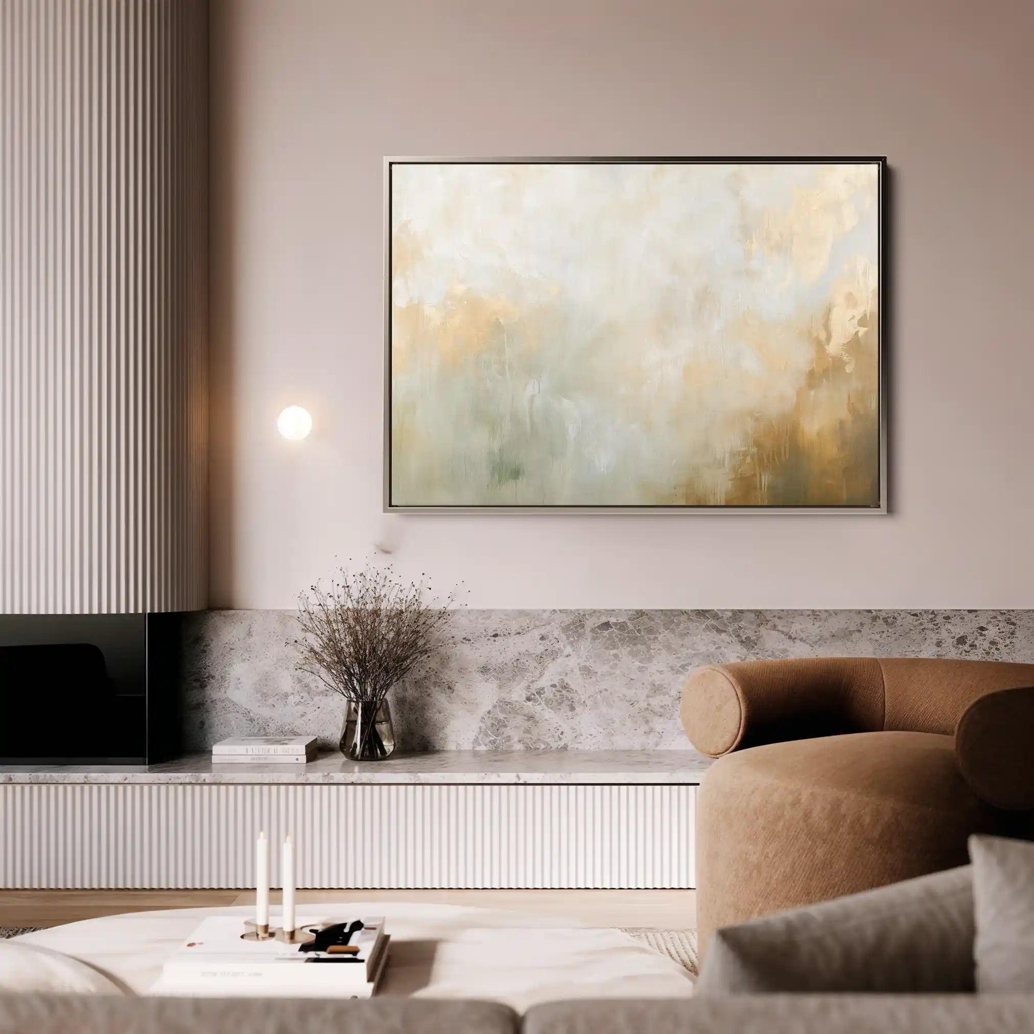 Abstract Canvas Wall Art WAD426-A 90 x 60 cm / Stretched on hidden frame