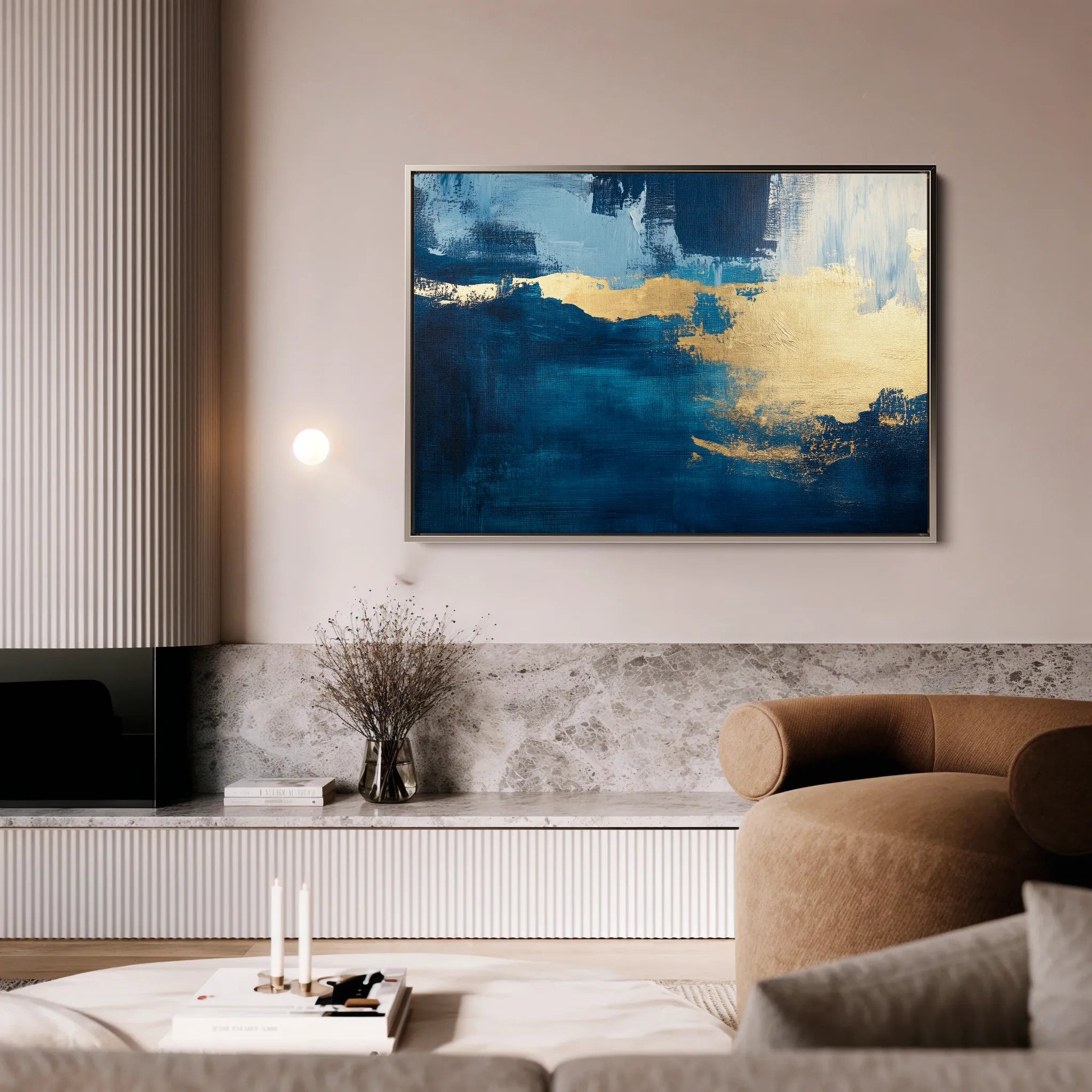 Abstract Canvas Wall Art WAD428-A 90 x 60 cm / Stretched on hidden frame