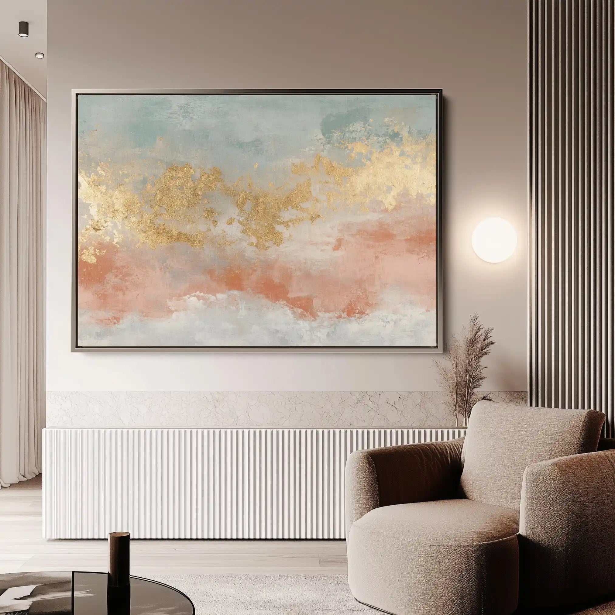 Abstract Canvas Wall Art WAD429-A 90 x 60 cm / Stretched on hidden frame