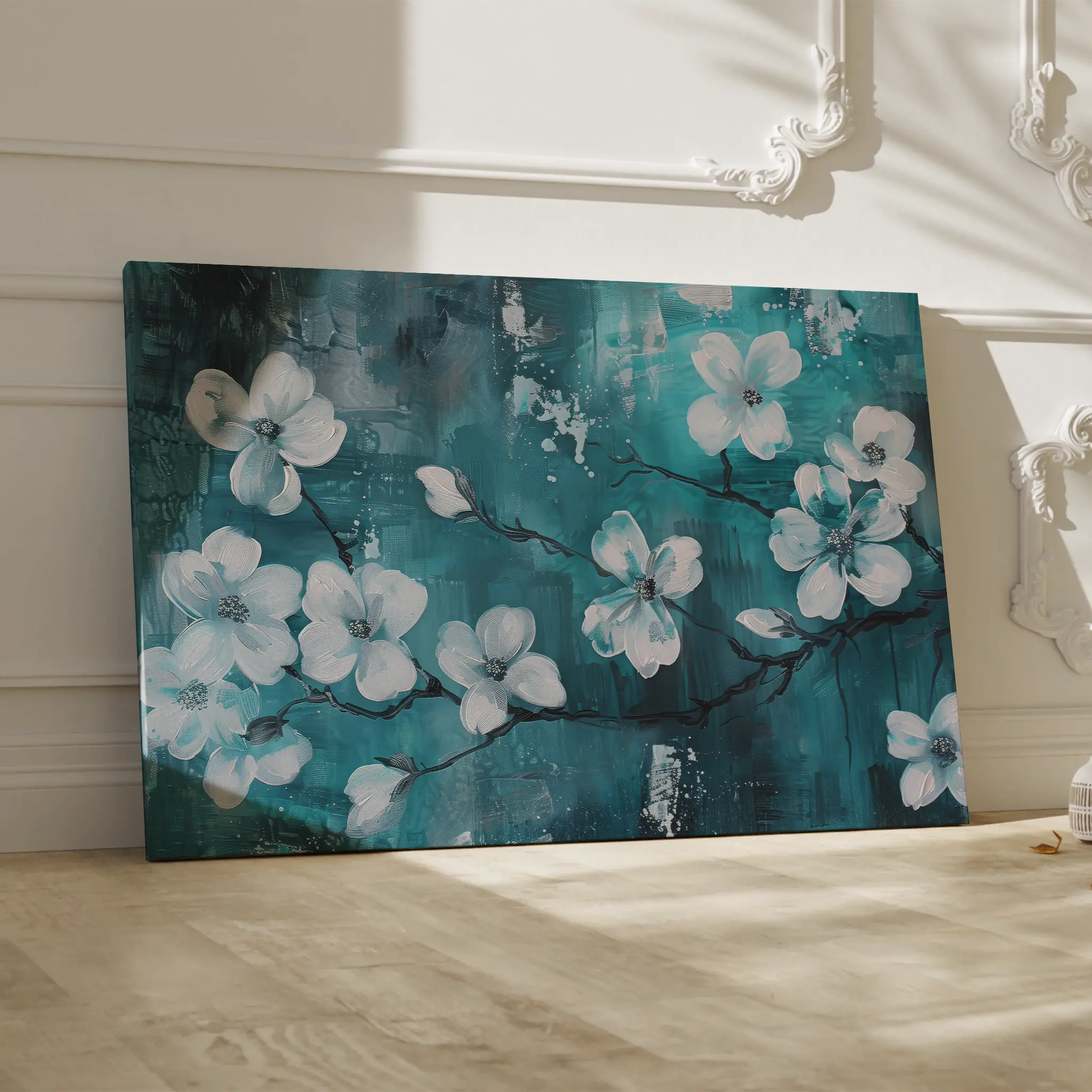 Floral Canvas Wall Art WAD429-F 90 x 60 cm / Stretched on hidden frame