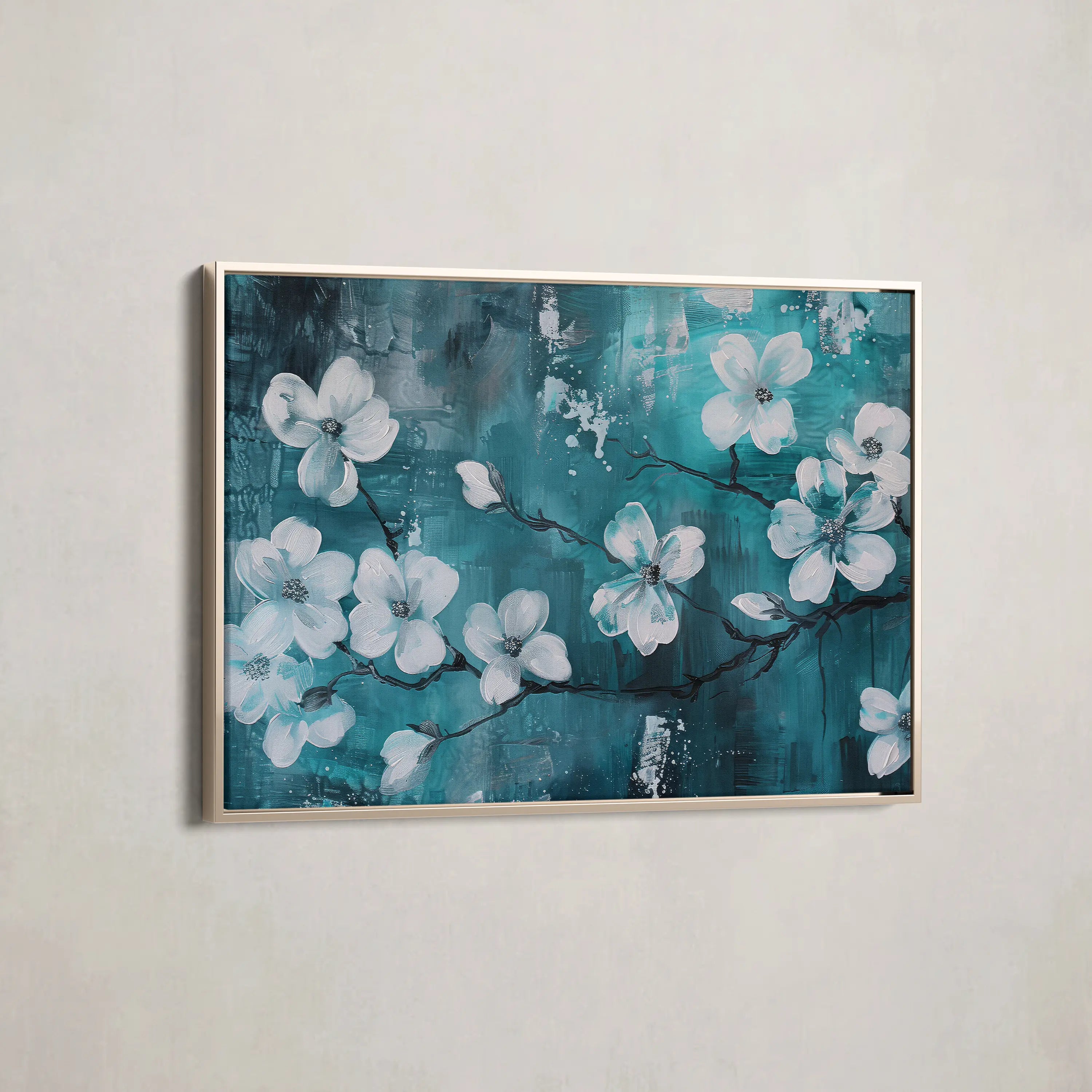 Floral Canvas Wall Art WAD429-F 90 x 60 cm / Stretched on hidden frame