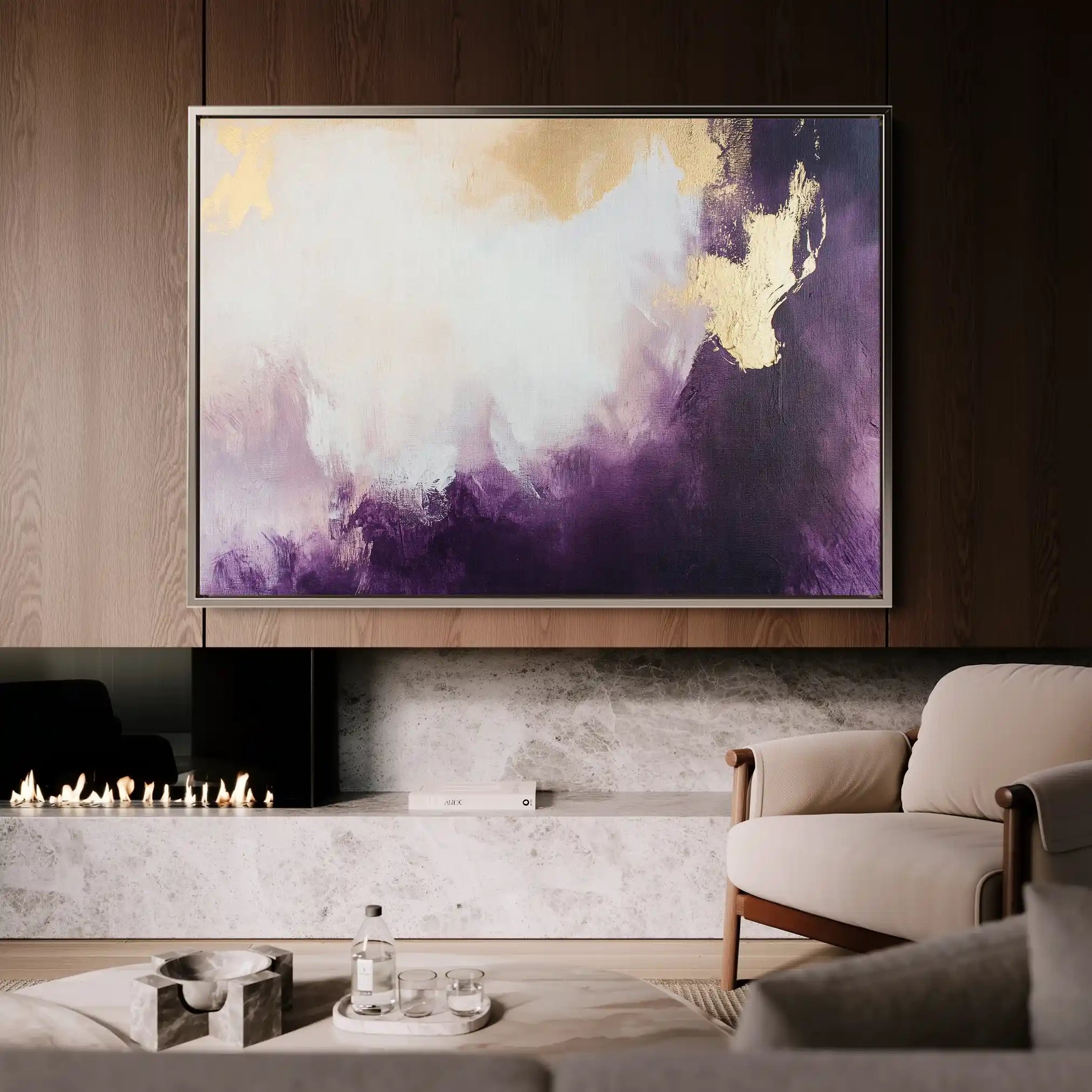 Abstract 430 Canvas Art 60 x 40 cm / Stretched on hidden frame