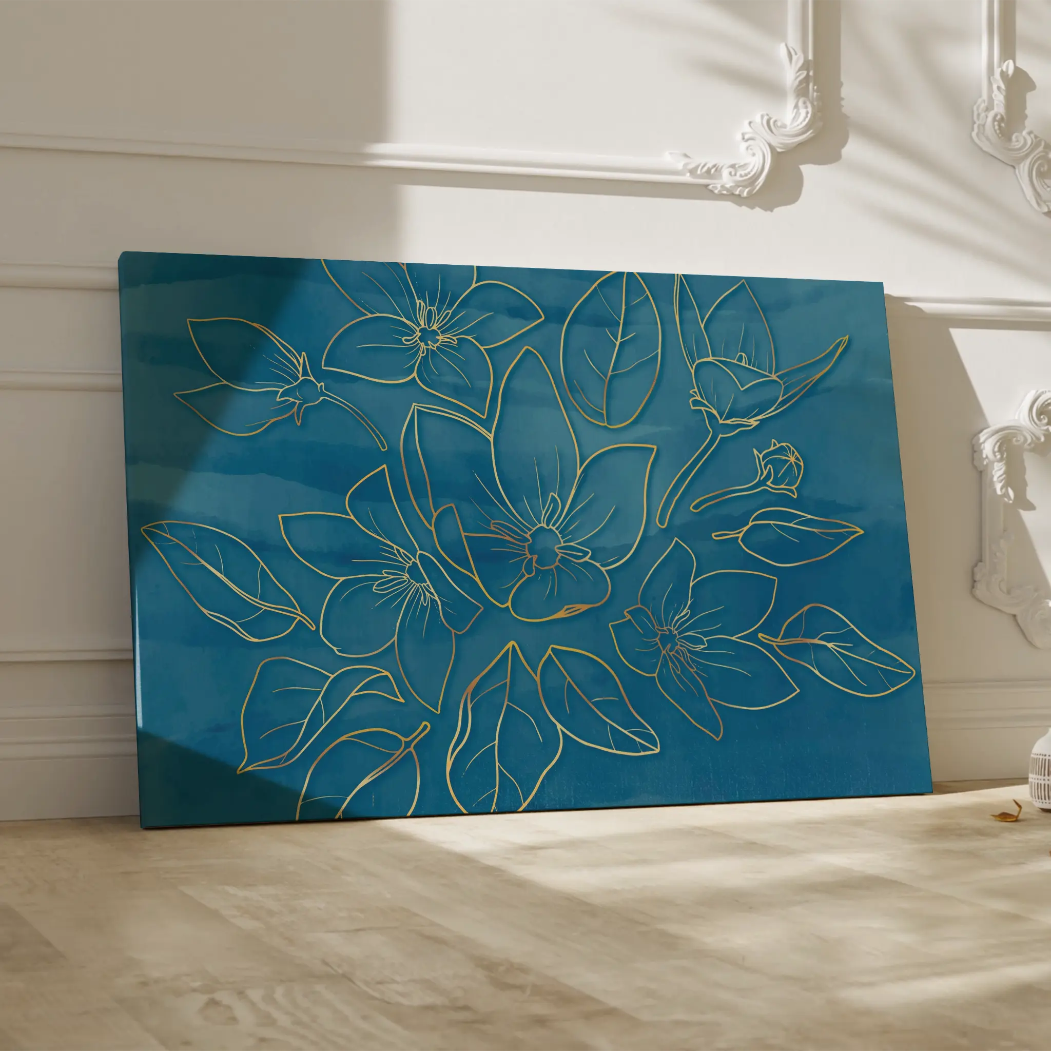 Floral Canvas Wall Art WAD430-F 90 x 60 cm / Stretched on hidden frame